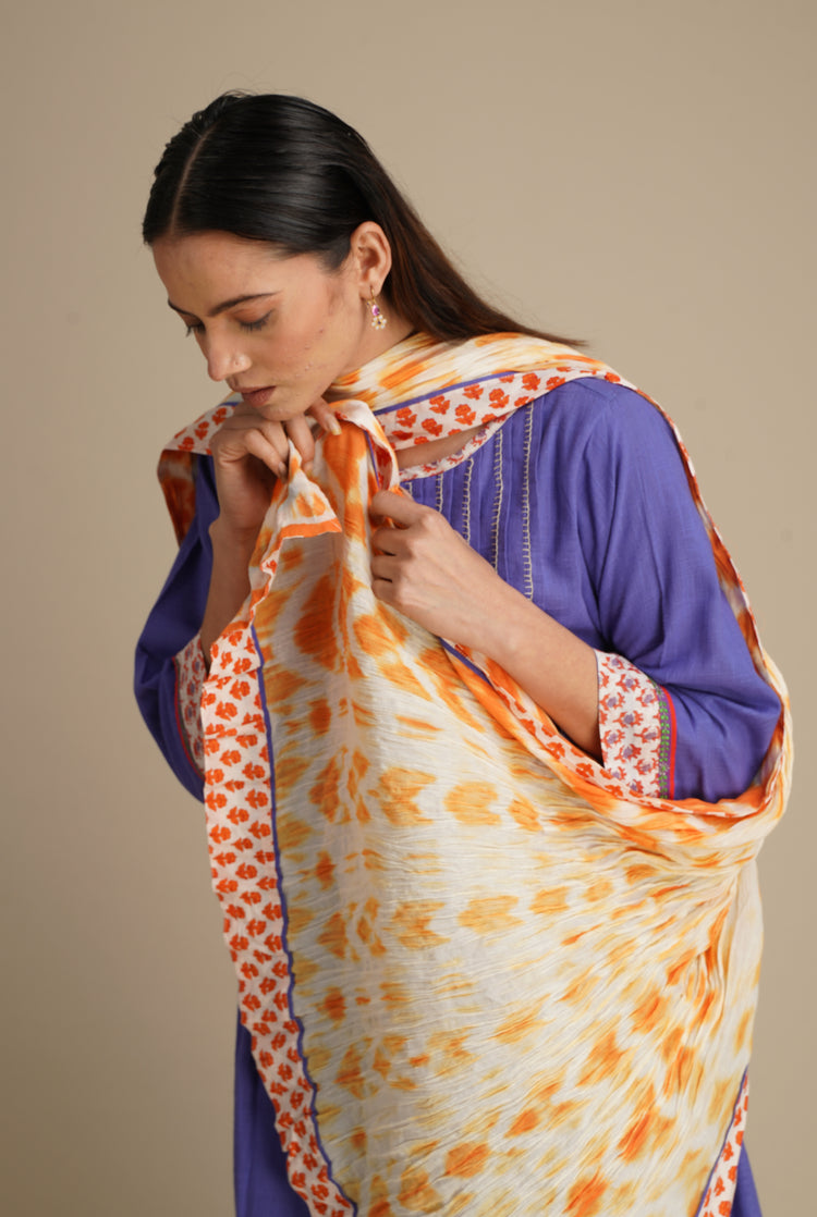 Rozana Cotton Crinkled Dupatta (8077657178411)
