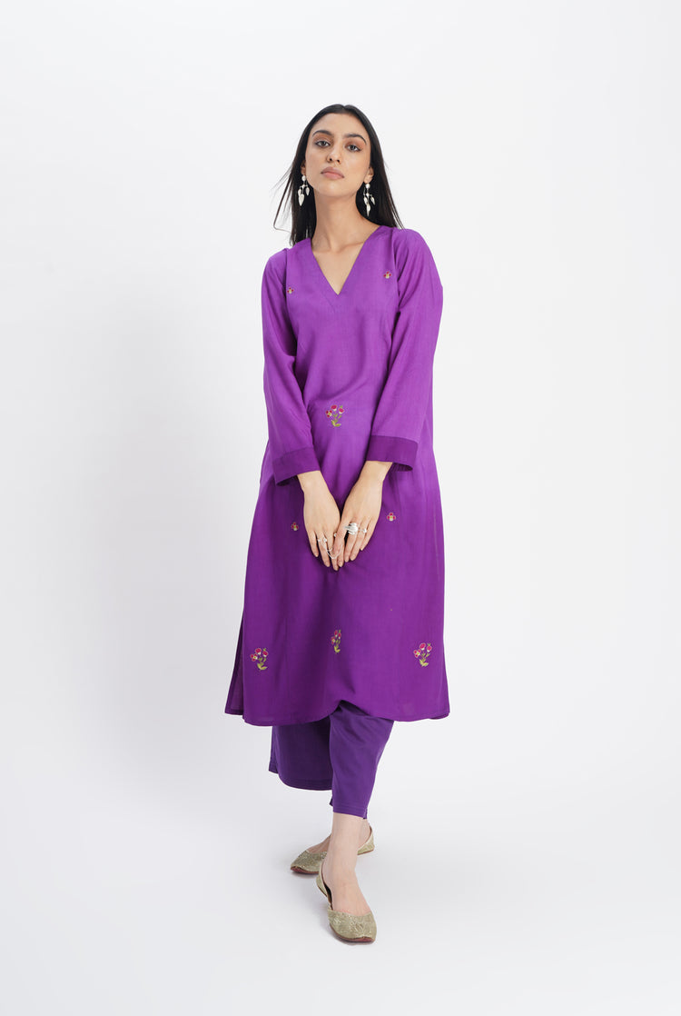Reva Kurta Mauve Ombre (8017870061867)