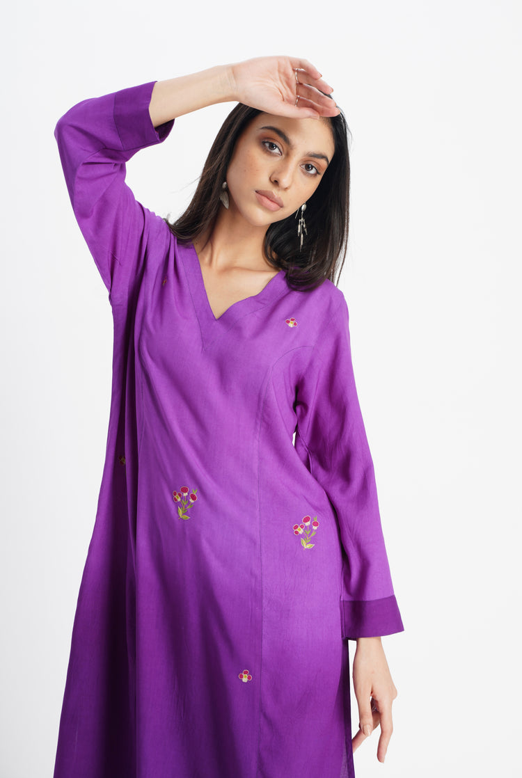 Reva Kurta Mauve Ombre (8017870061867)