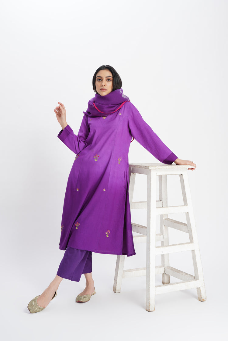 Reva Kurta Mauve Ombre (8017870061867)