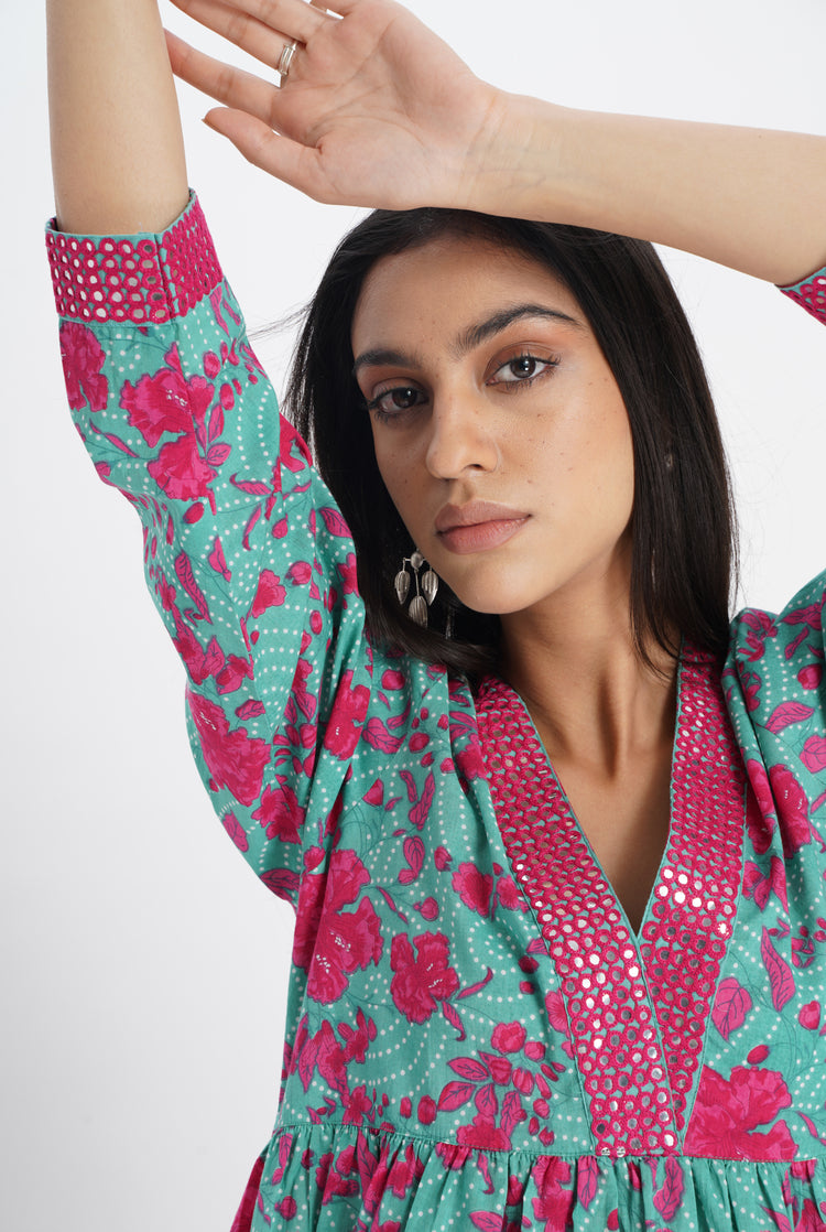 Soha Kurta Sea Green (8017798791467)