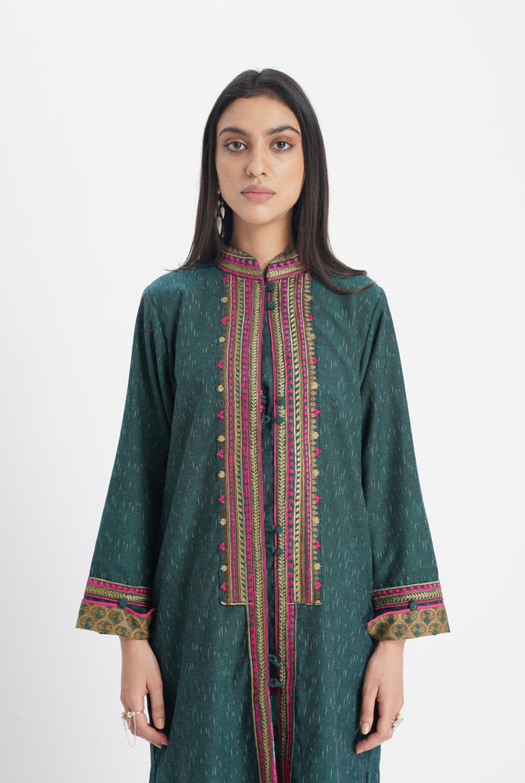 Noor Overcoat Teal Green (8017889460523)