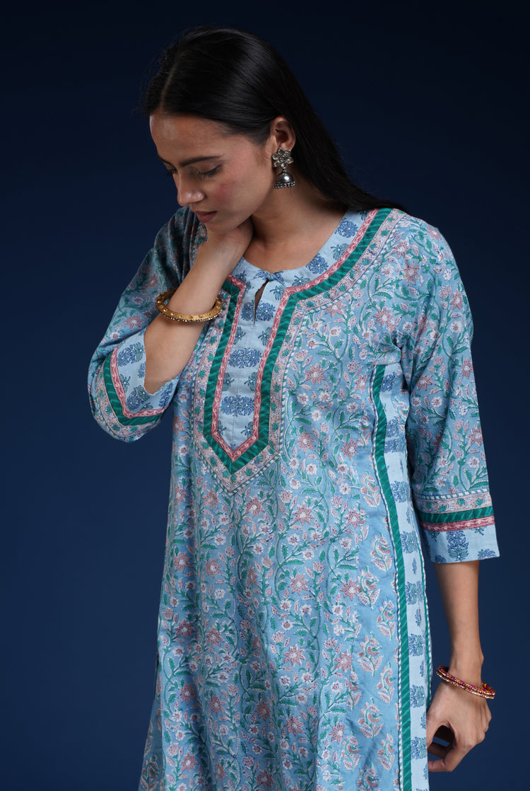 Anu Kurta Light Blue (6740490354735)