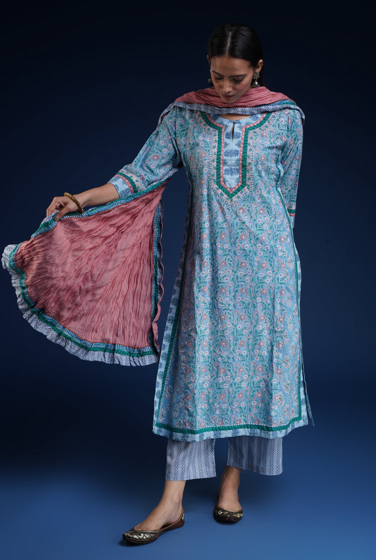 Anu Kurta Light Blue (6740490354735)