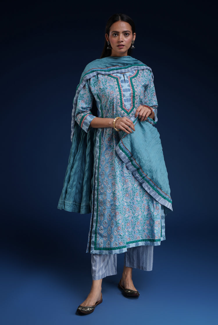 Anu Kurta Light Blue (6740490354735)