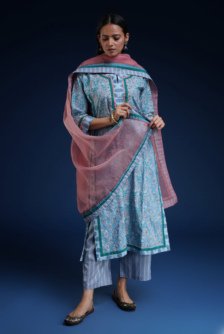 Anu Kurta Light Blue (6740490354735)