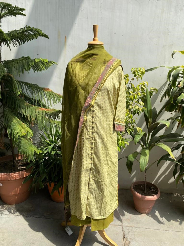 Vanya Kurta Olive Green (6969149358127)