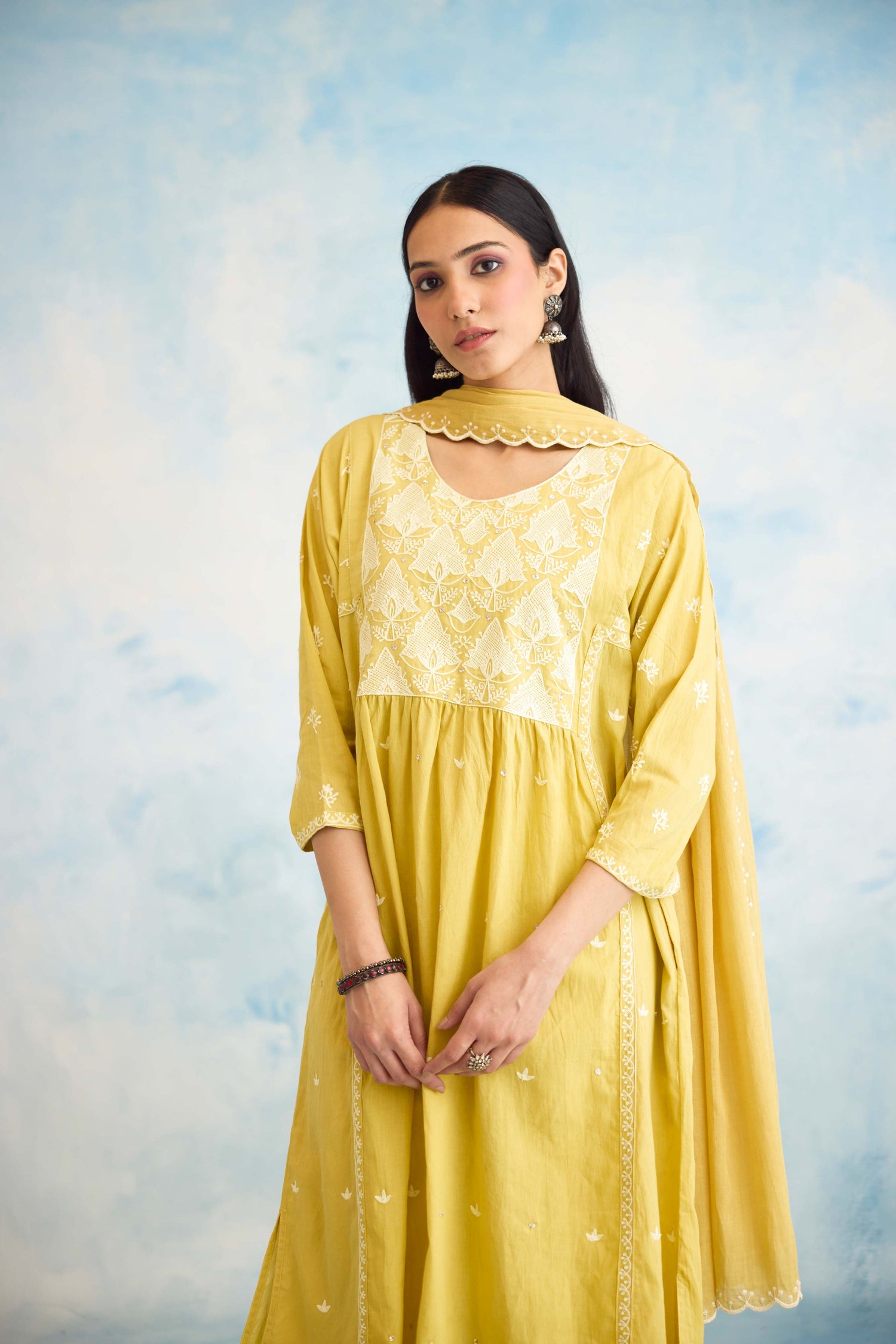 Meera Kurta Yellow (9926446317867)
