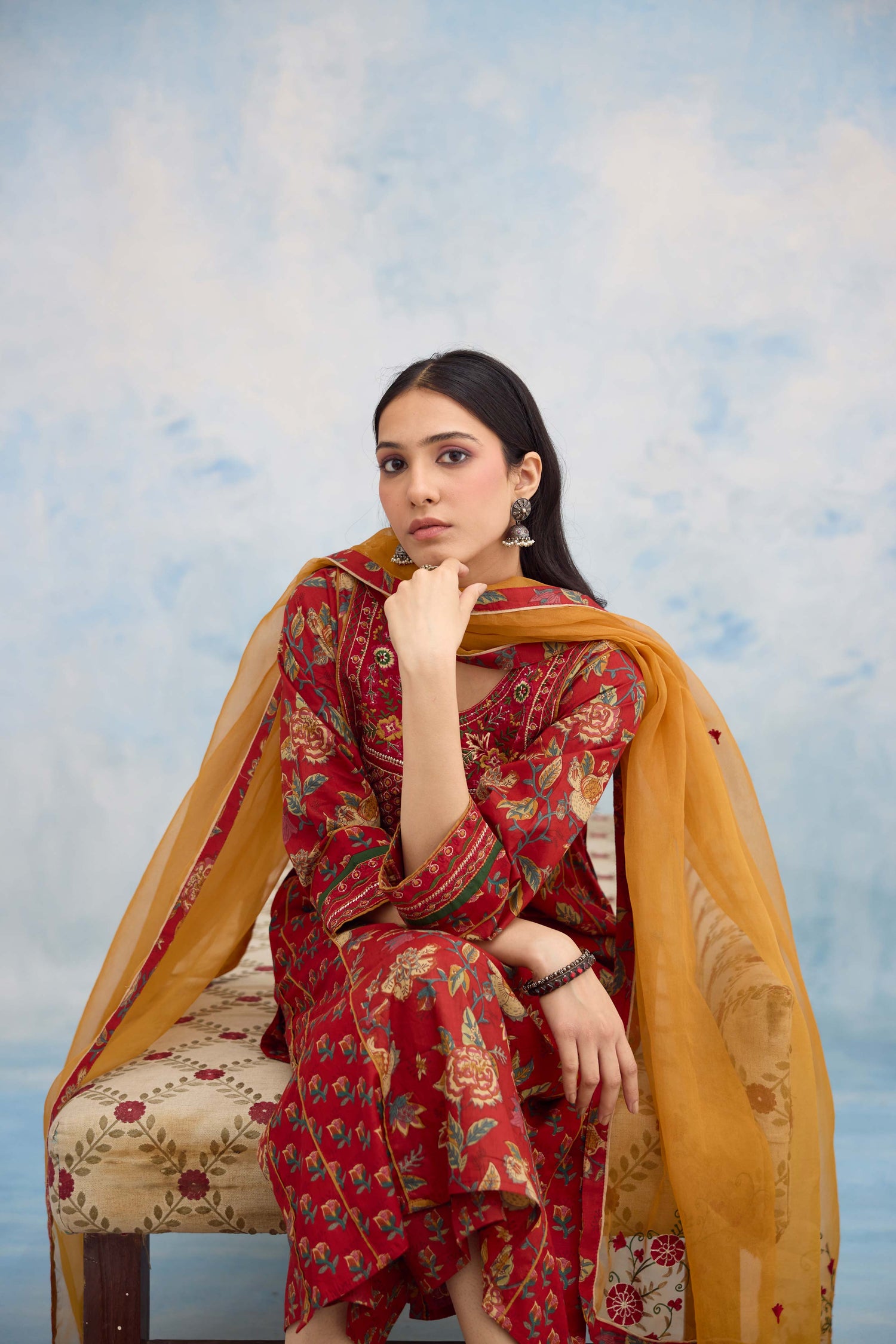 Tulsi Kurta Red (9926453526827)