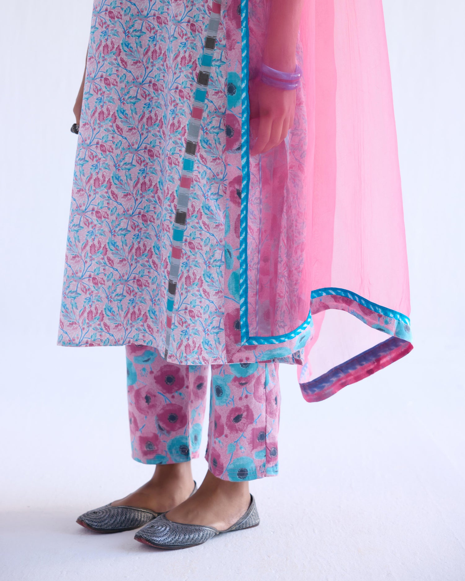 Rozana Pant Baby Pink Aqua Blue (9143205626155)