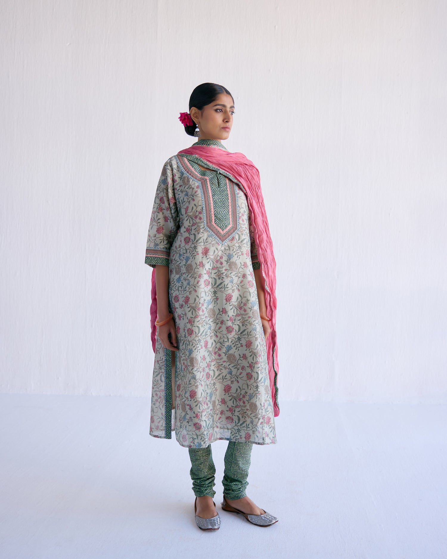 Rozana Kurta Sage Peach (9097817948459)