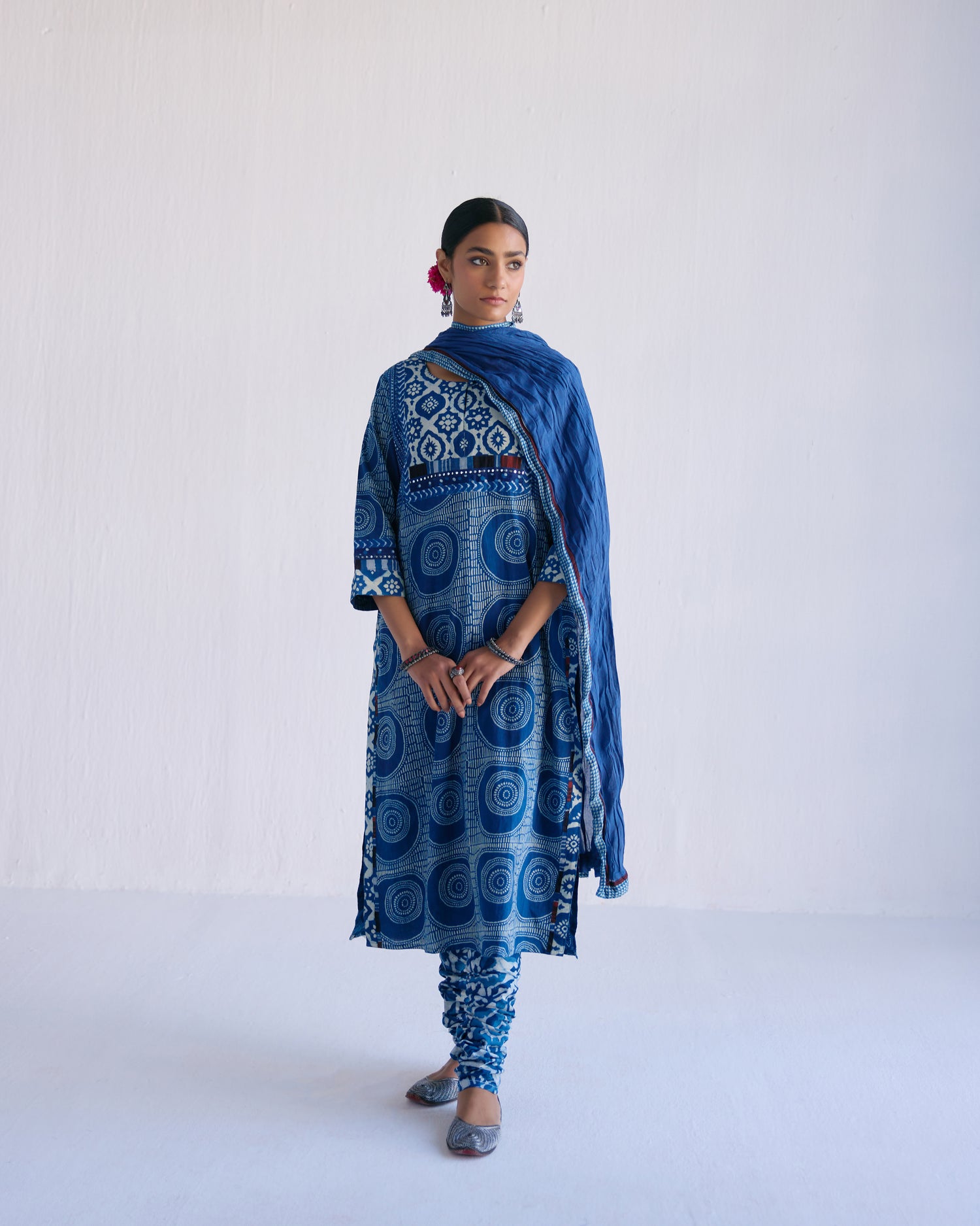 Elina Kurta Indigo White (9097640018219)