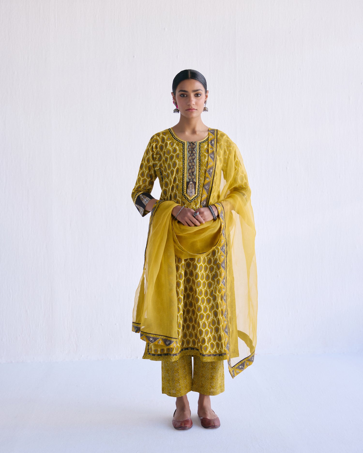 Anu Kurta Cream Ochre (9097679372587)