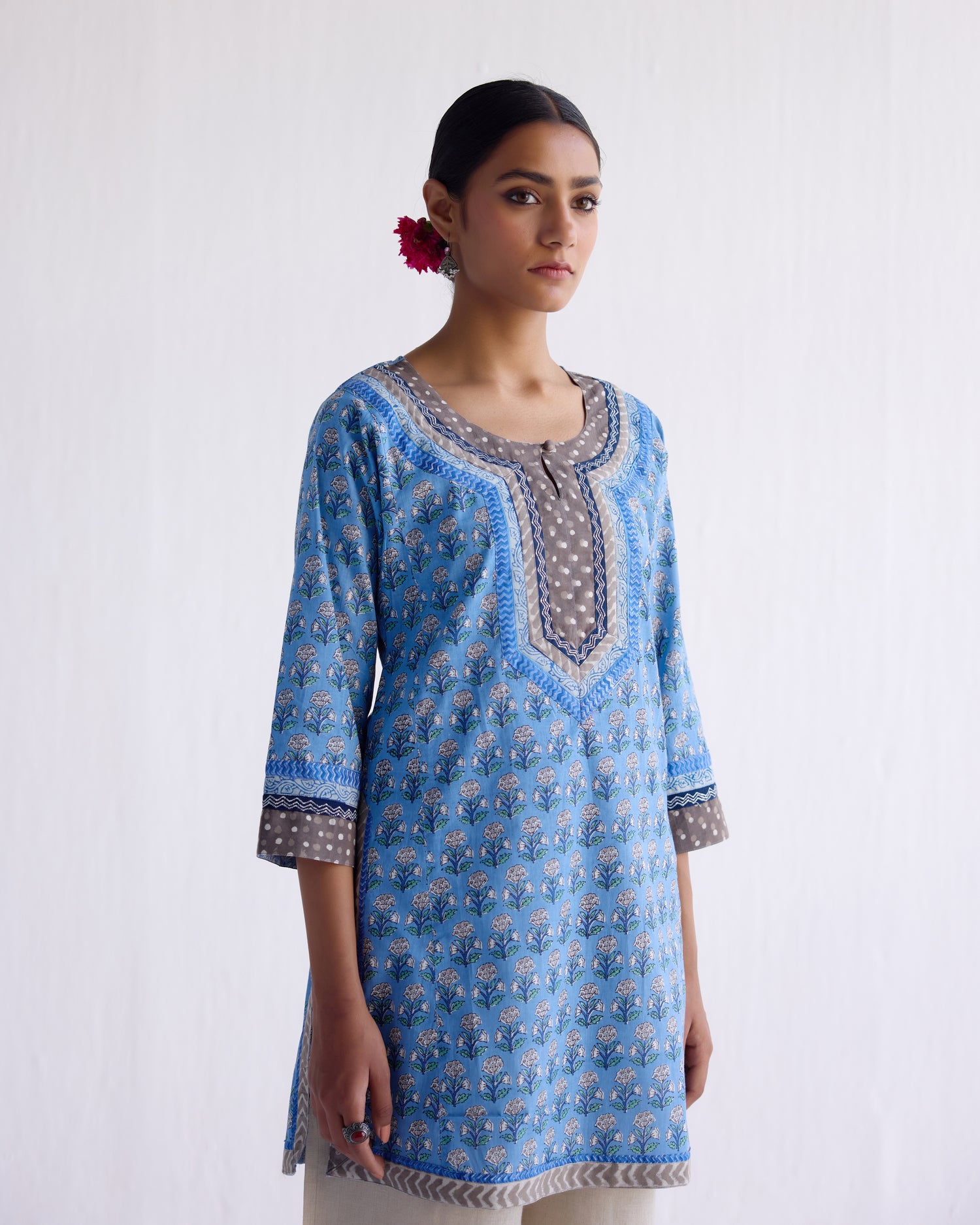 Kurti Blue Grey (9099954258219)