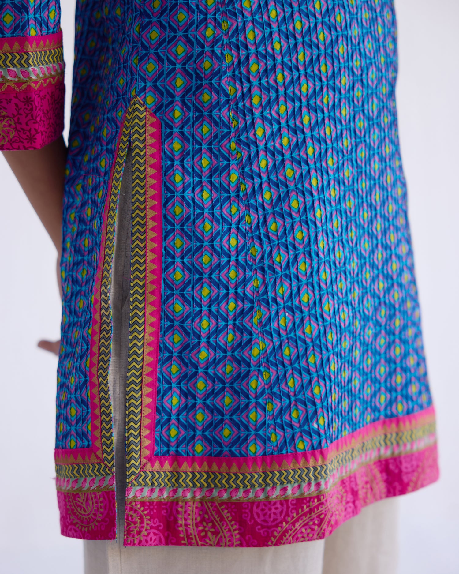 Kurti Blue Pink (9099945869611)