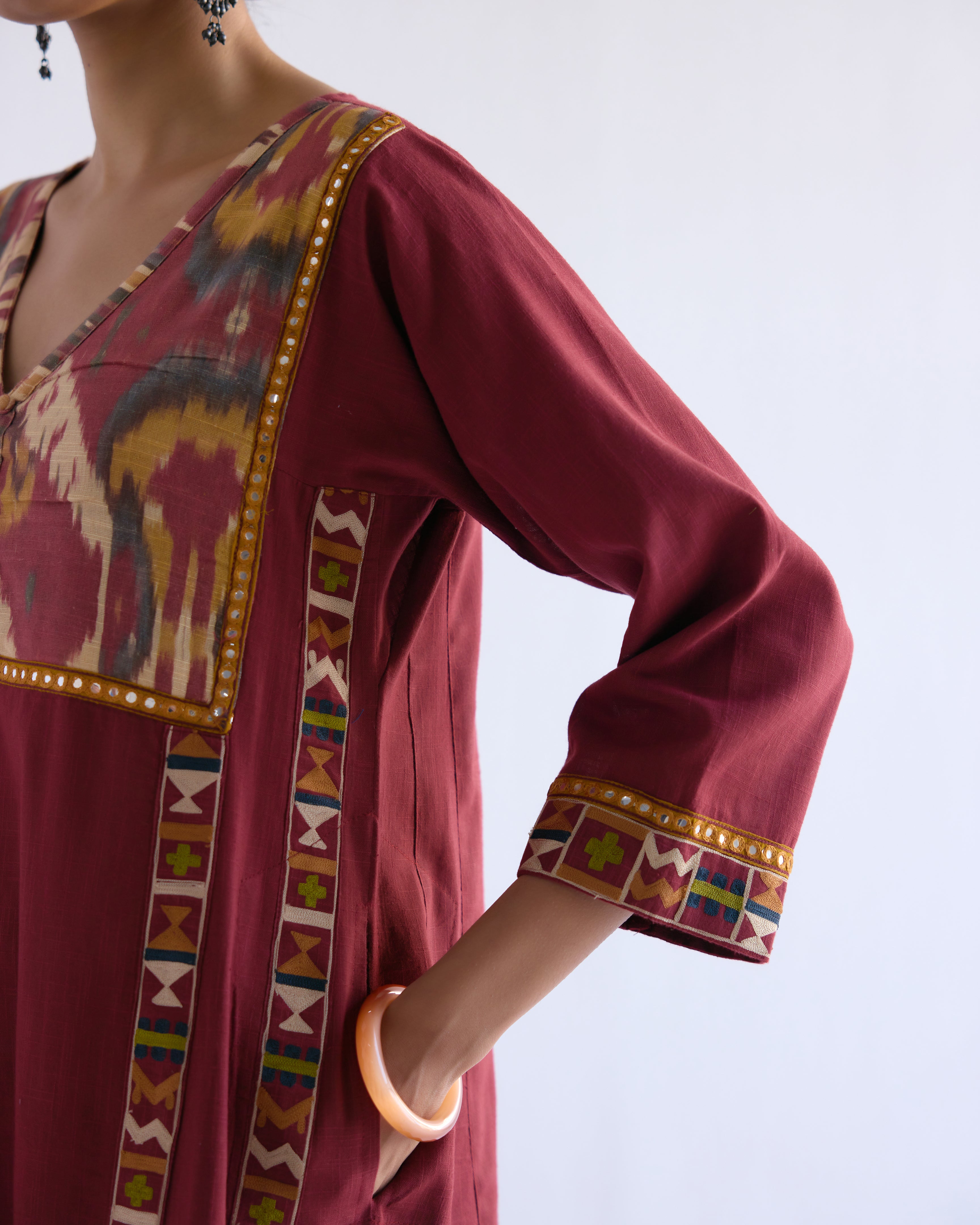 Tulsi Kurta Maroon (9097200173355)