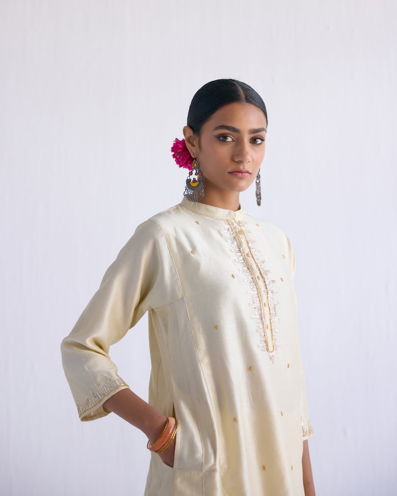 Medha Kurta Cream (9105793745195)