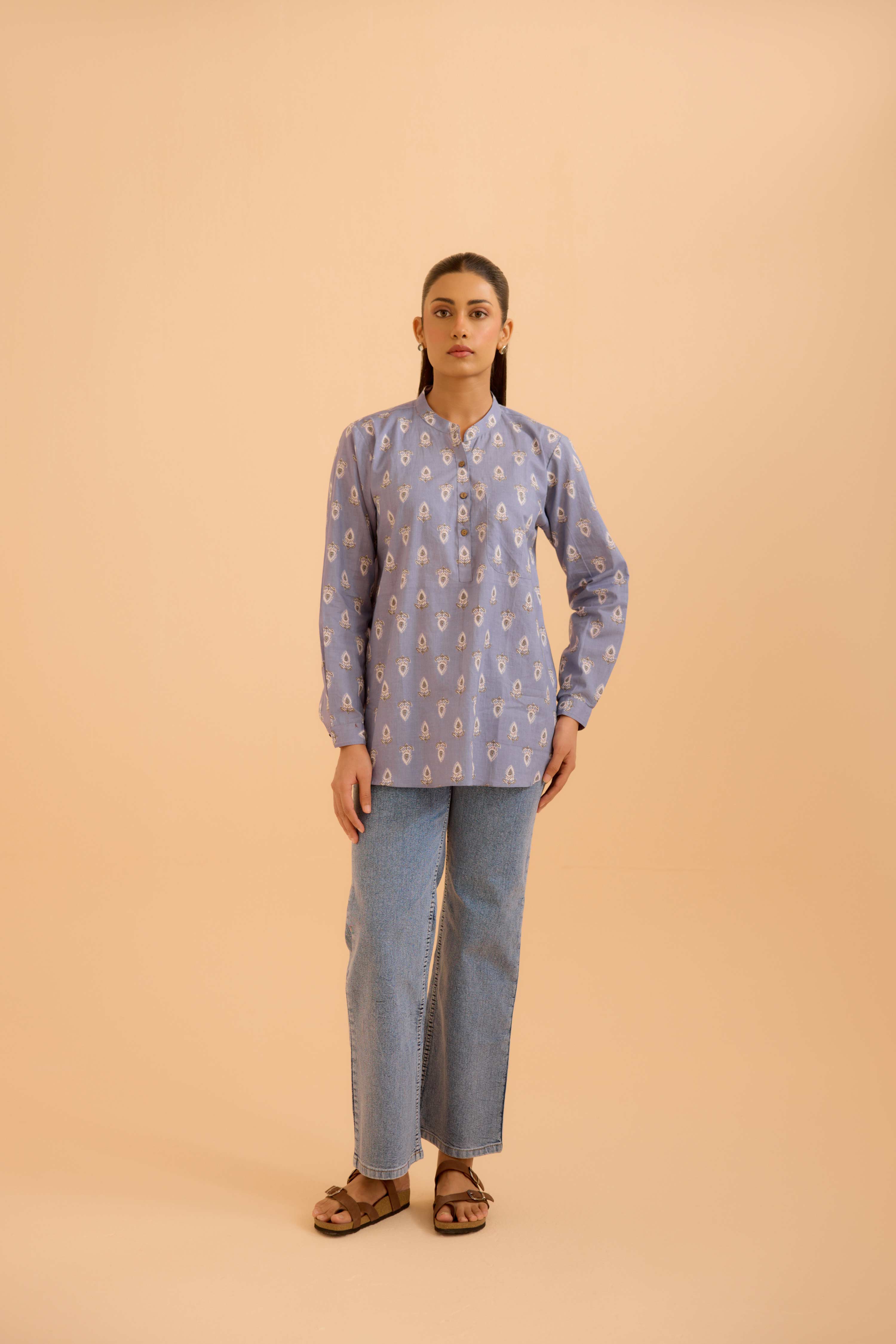Zoha Top Ice Blue