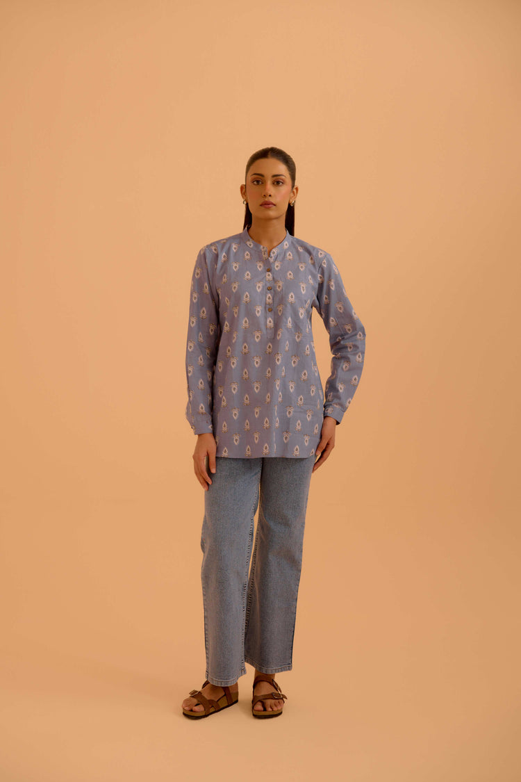 Zoha Top Ice Blue