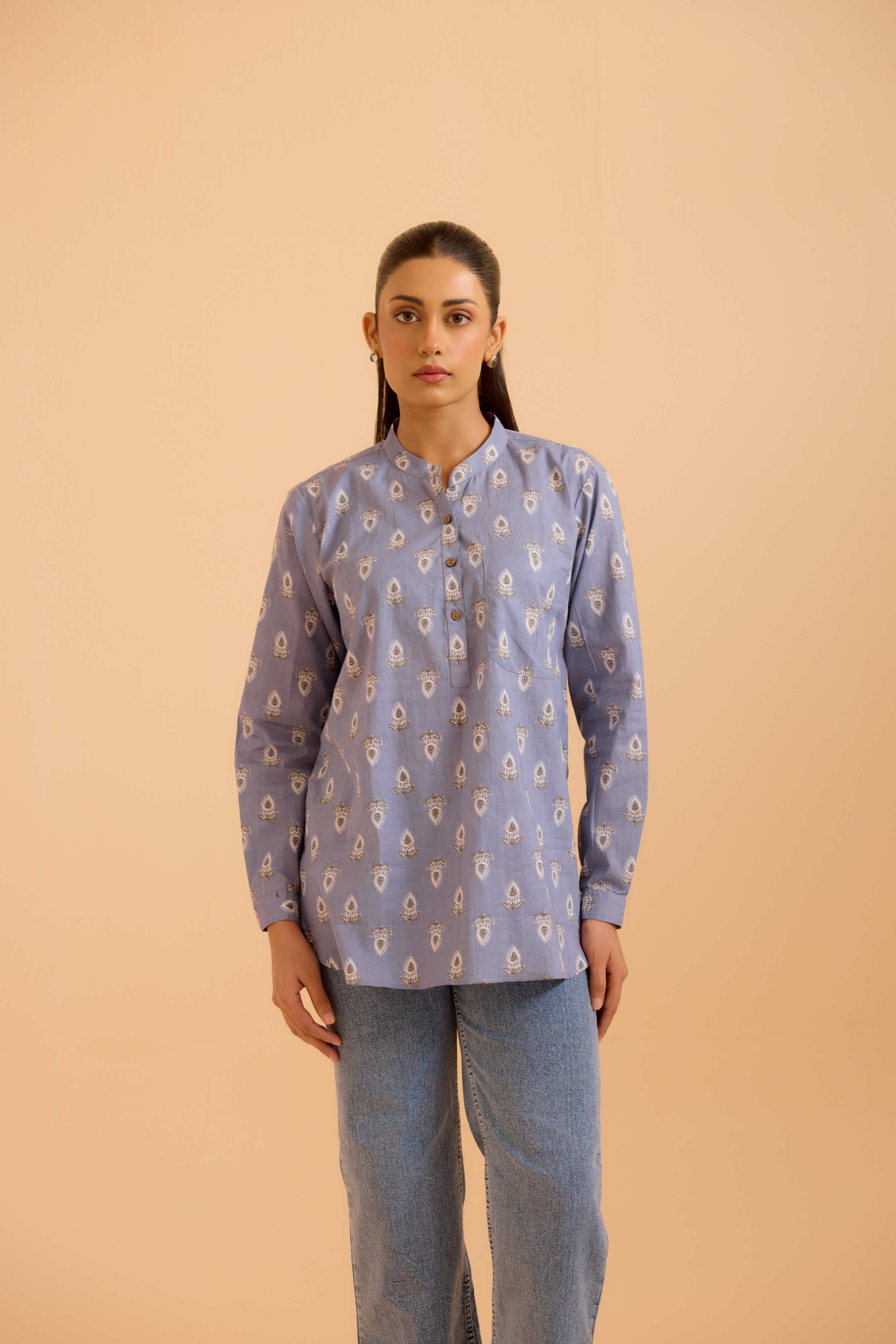 Zoha Top Ice Blue