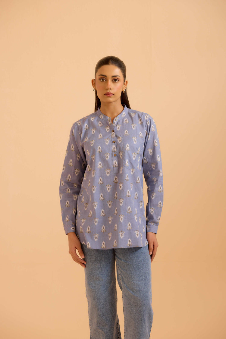 Zoha Top Ice Blue