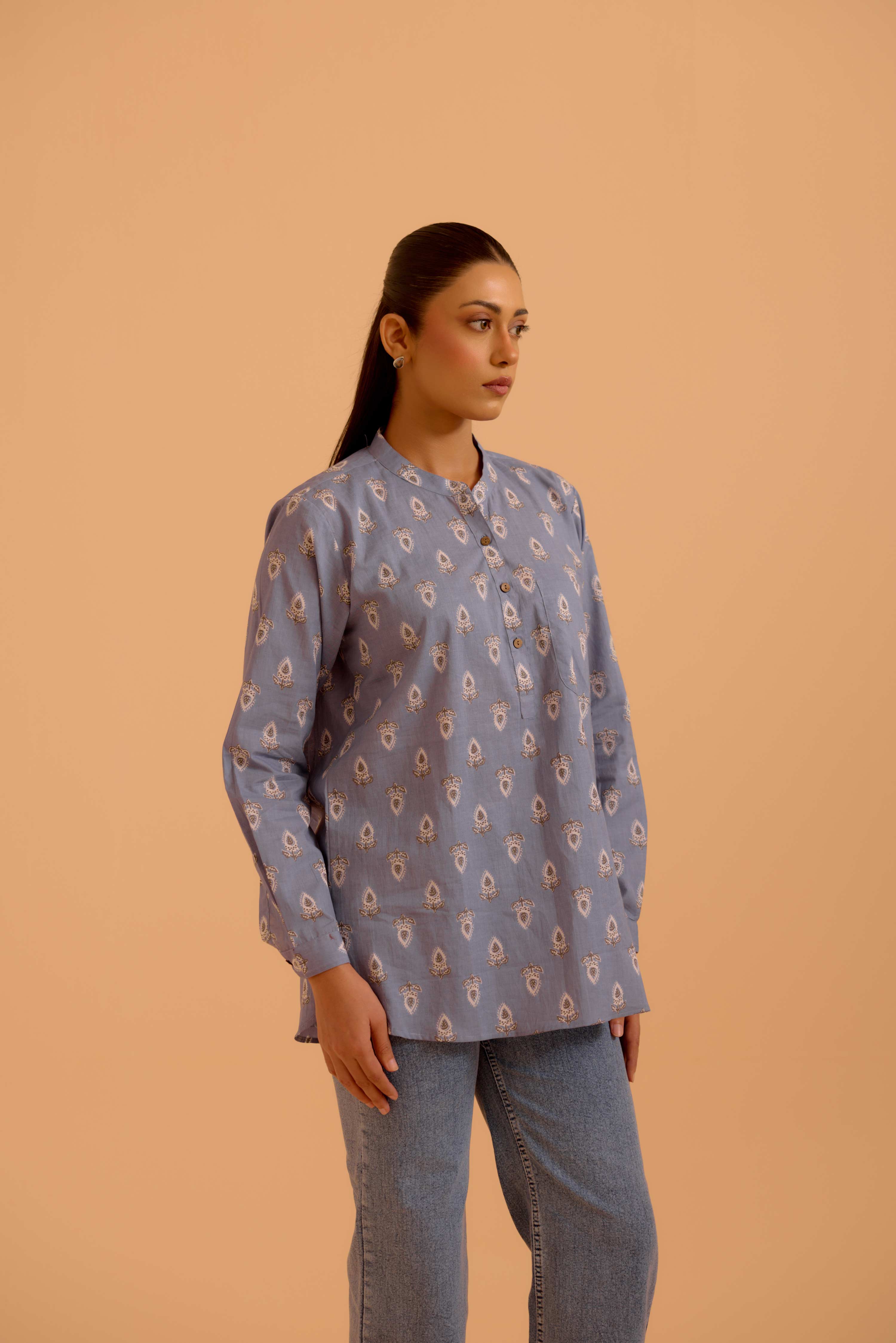 Zoha Top Ice Blue