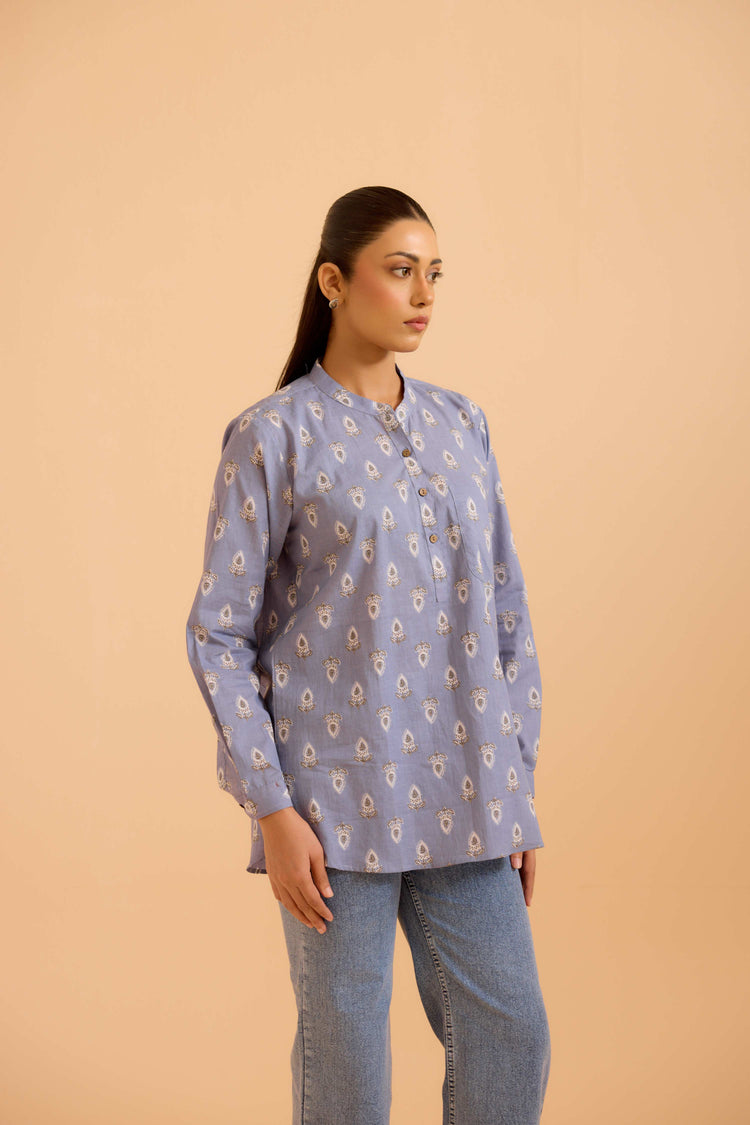 Zoha Top Ice Blue