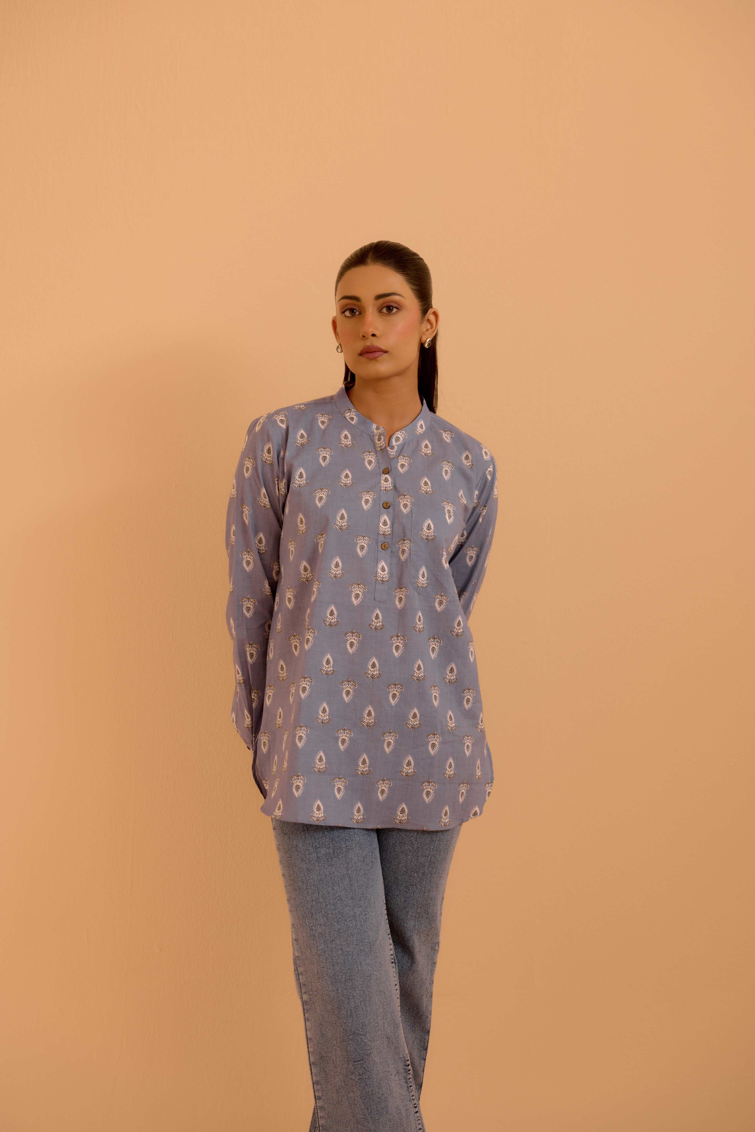Zoha Top Ice Blue