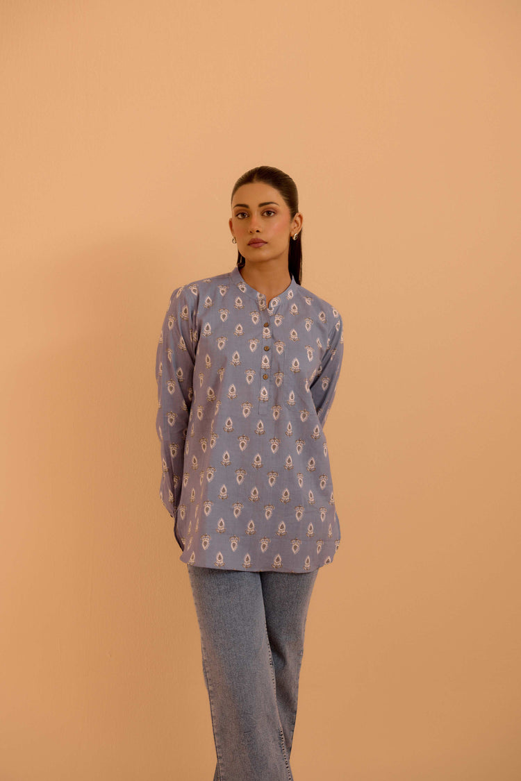 Zoha Top Ice Blue