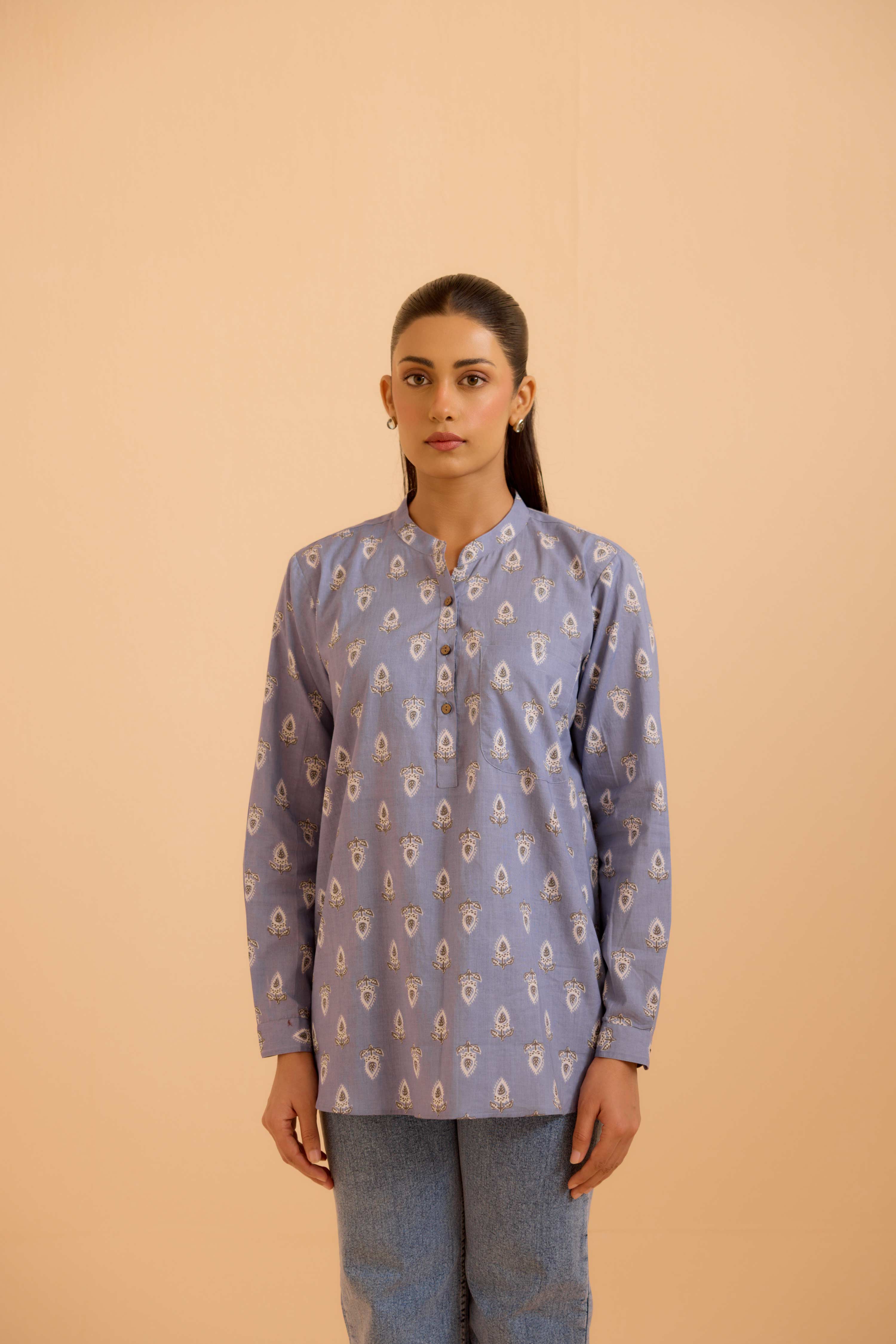 Zoha Top Ice Blue
