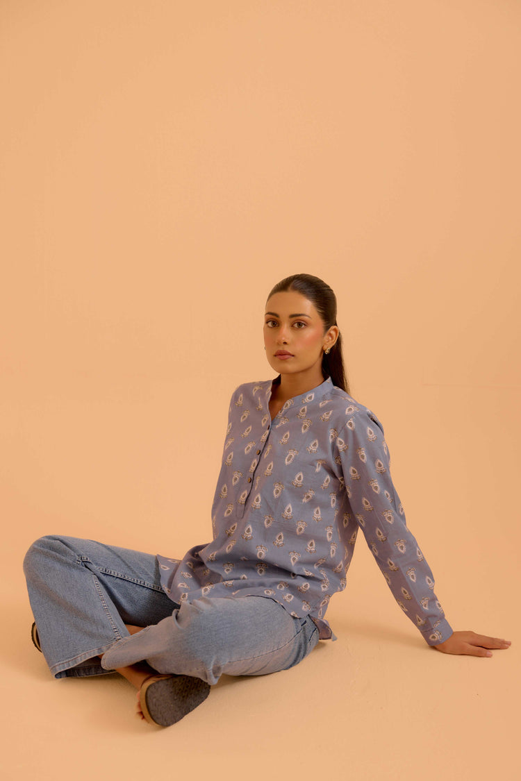 Zoha Top Ice Blue