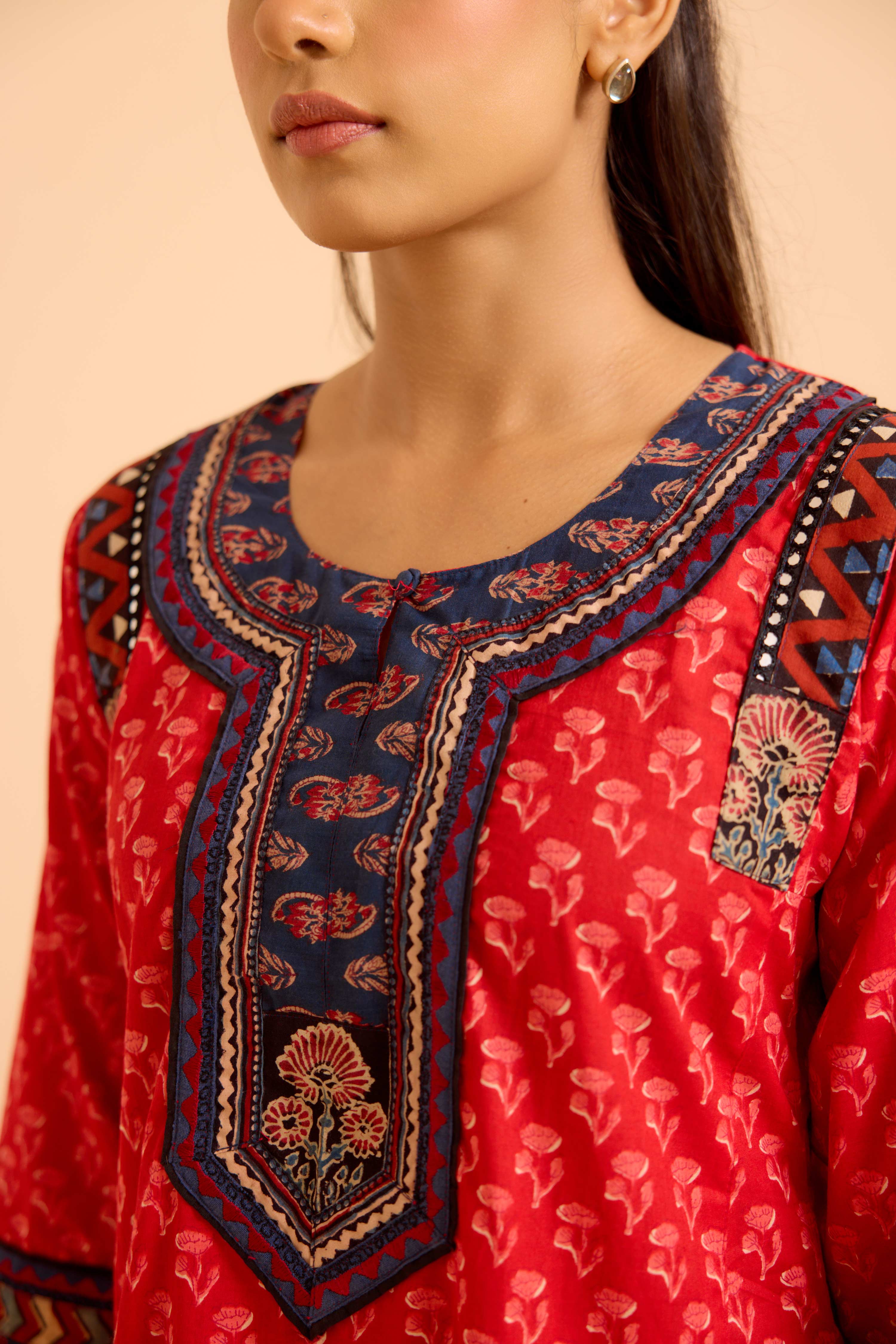 Rozana Red Caftan