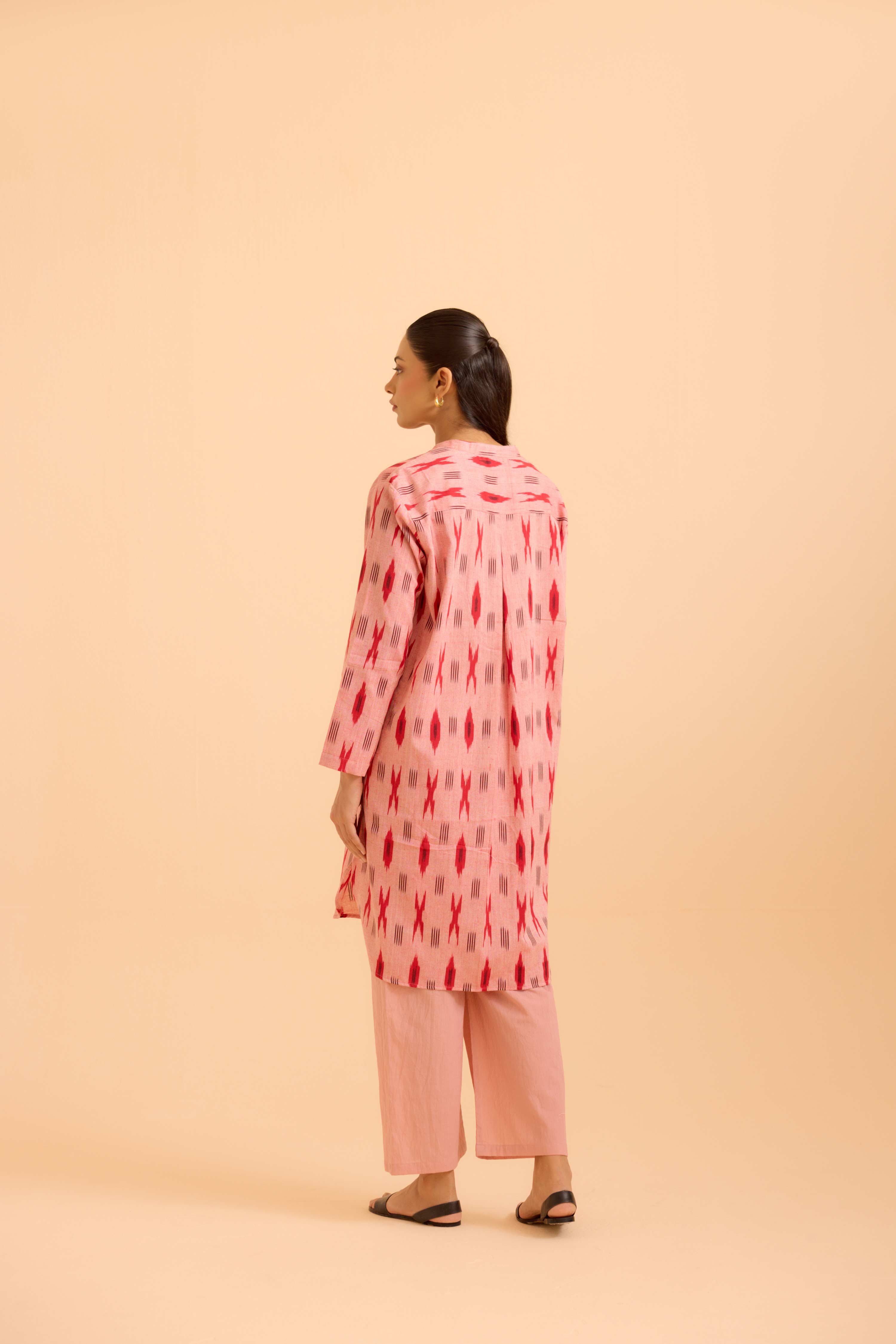 Cora Tunic Co-Ord Baby Pink