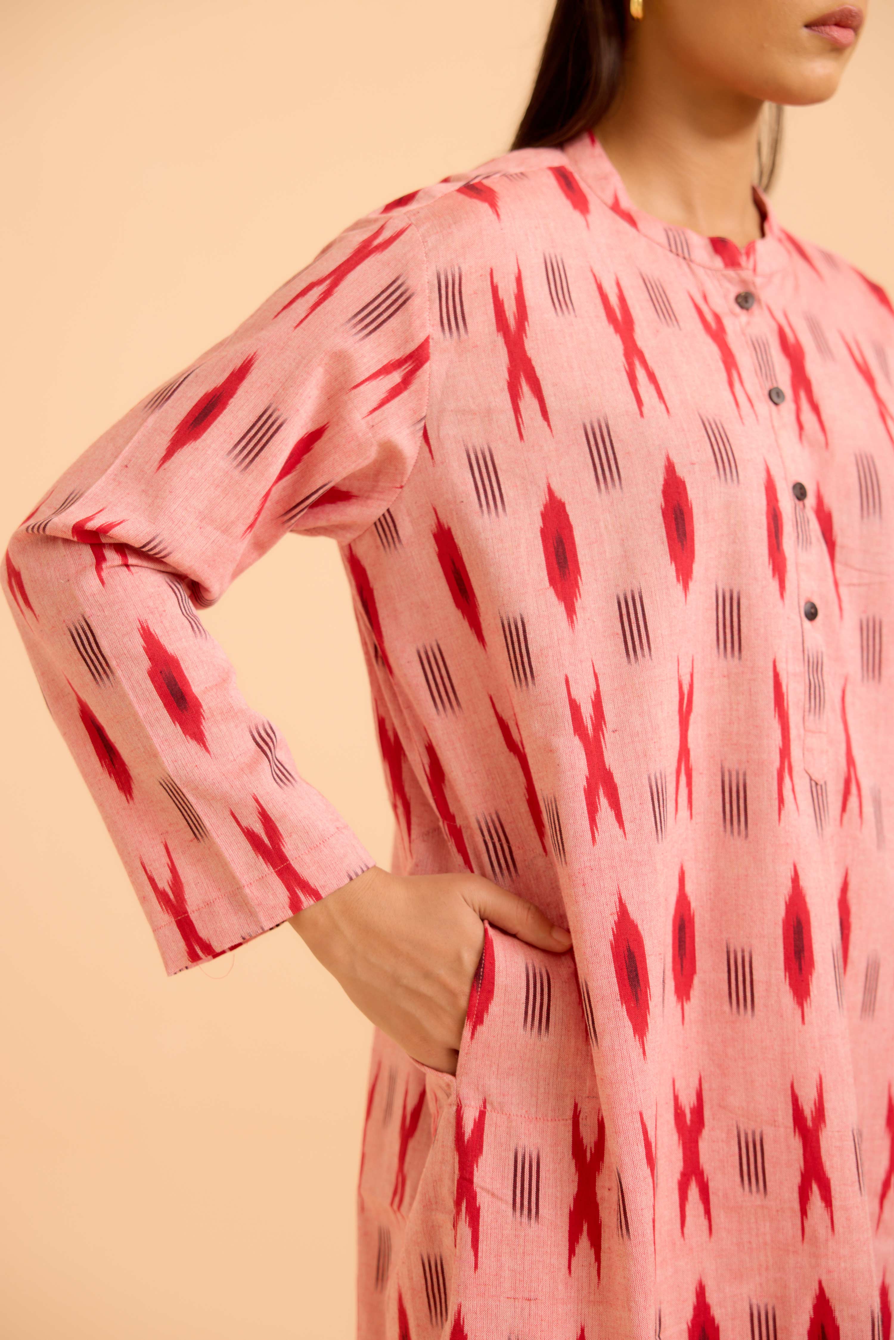 Cora Tunic Co-Ord Baby Pink