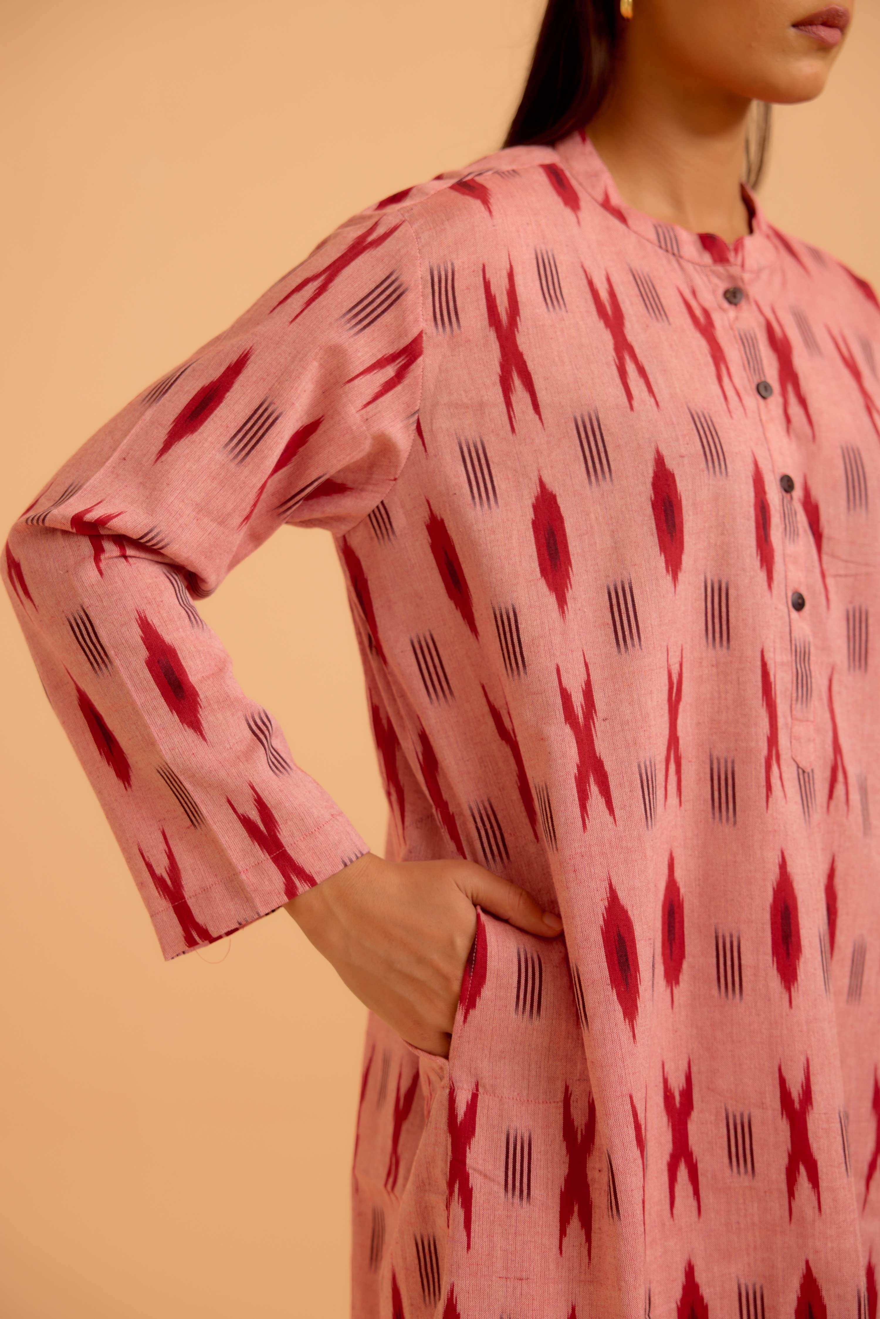 Cora Tunic Co-Ord Baby Pink