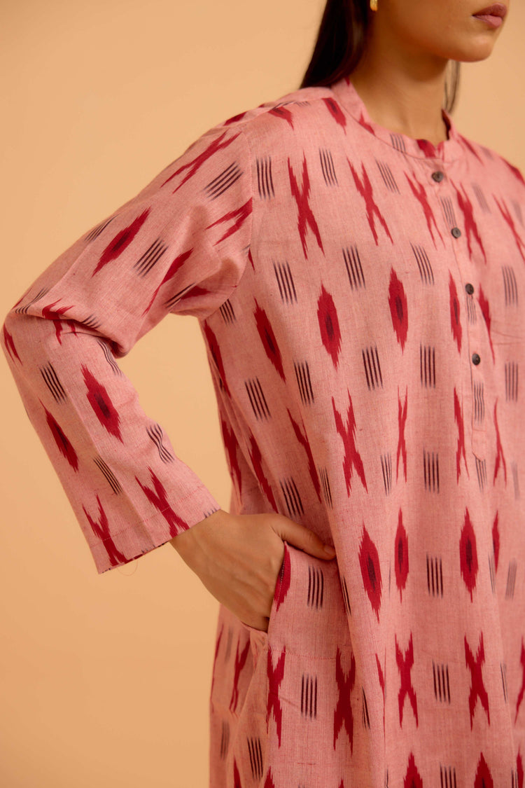 Cora Tunic Co-Ord Baby Pink