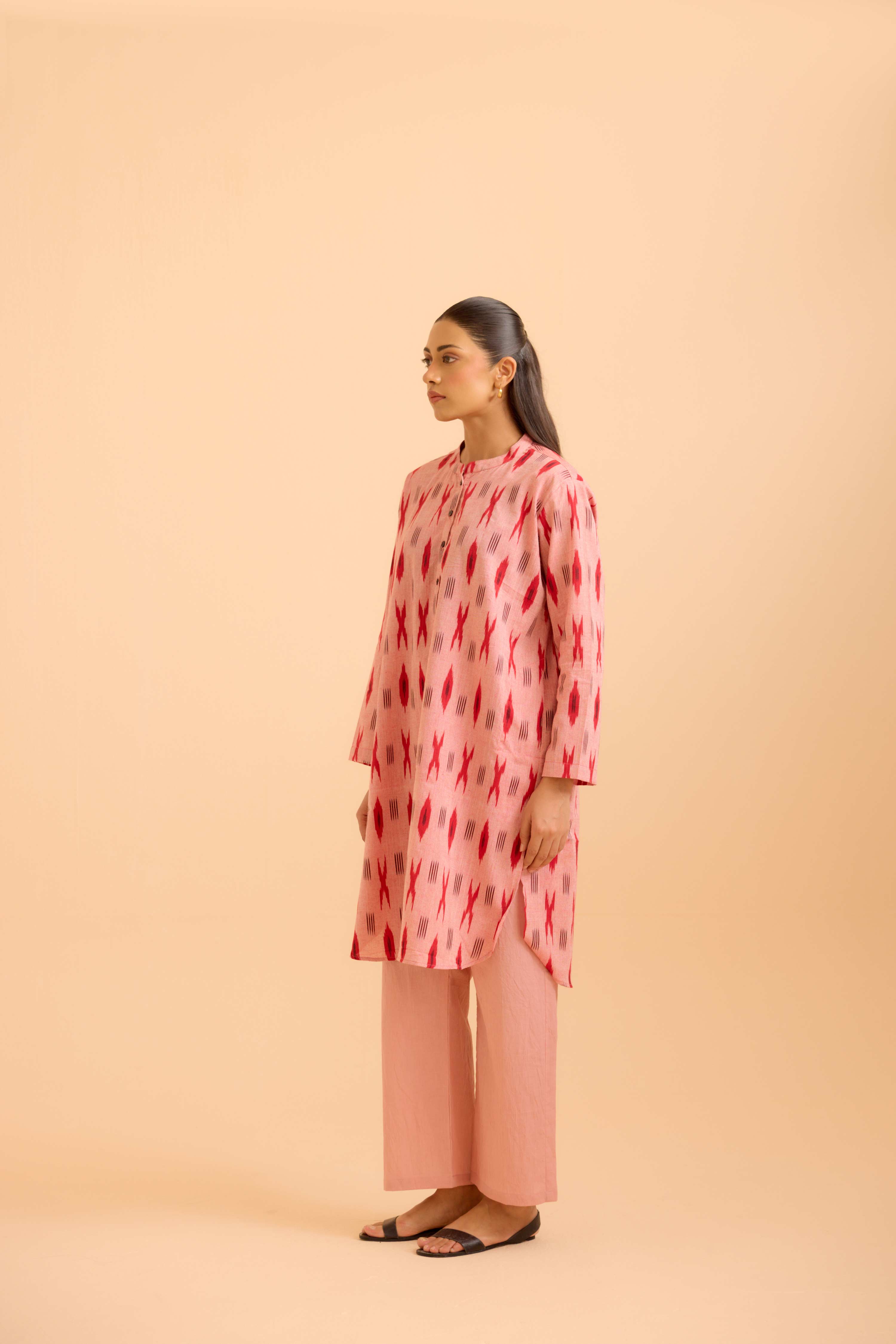 Cora Tunic Co-Ord Baby Pink