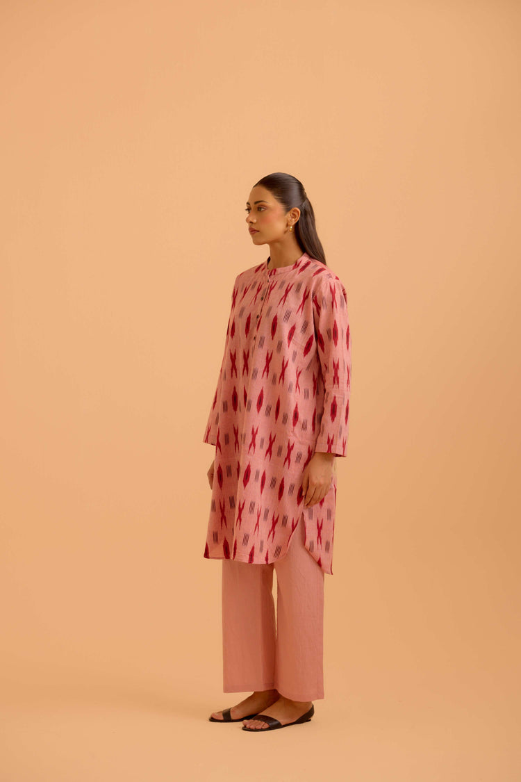 Cora Tunic Co-Ord Baby Pink