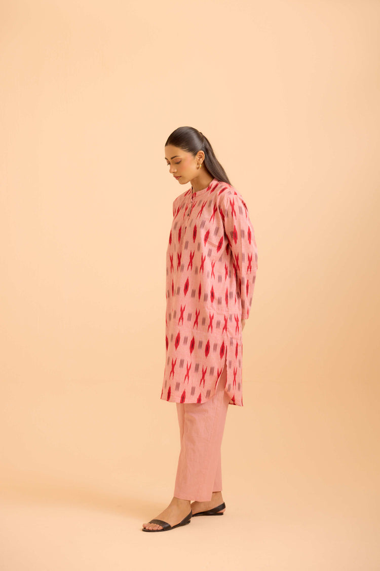 Cora Tunic Co-Ord Baby Pink