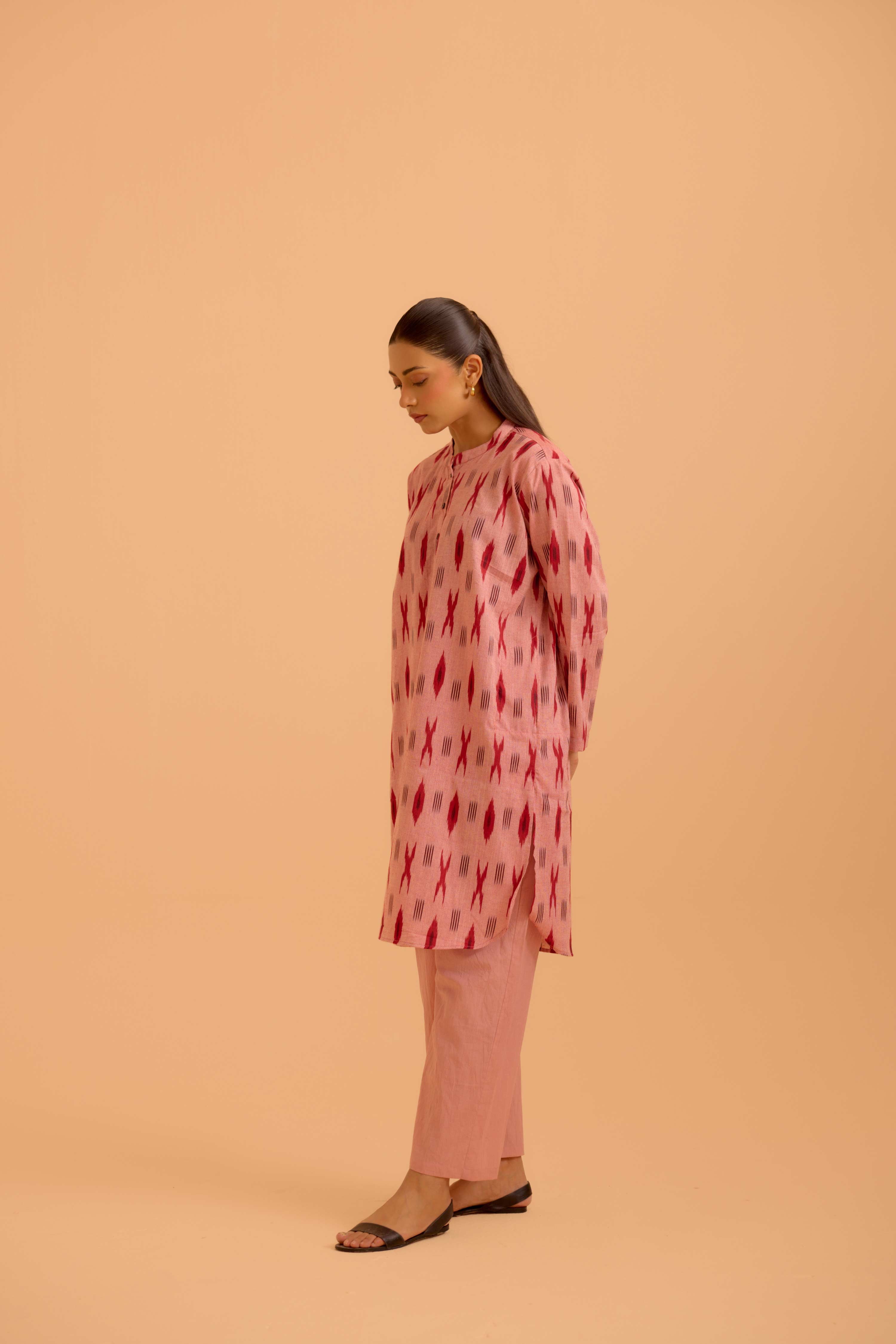 Cora Tunic Co-Ord Baby Pink
