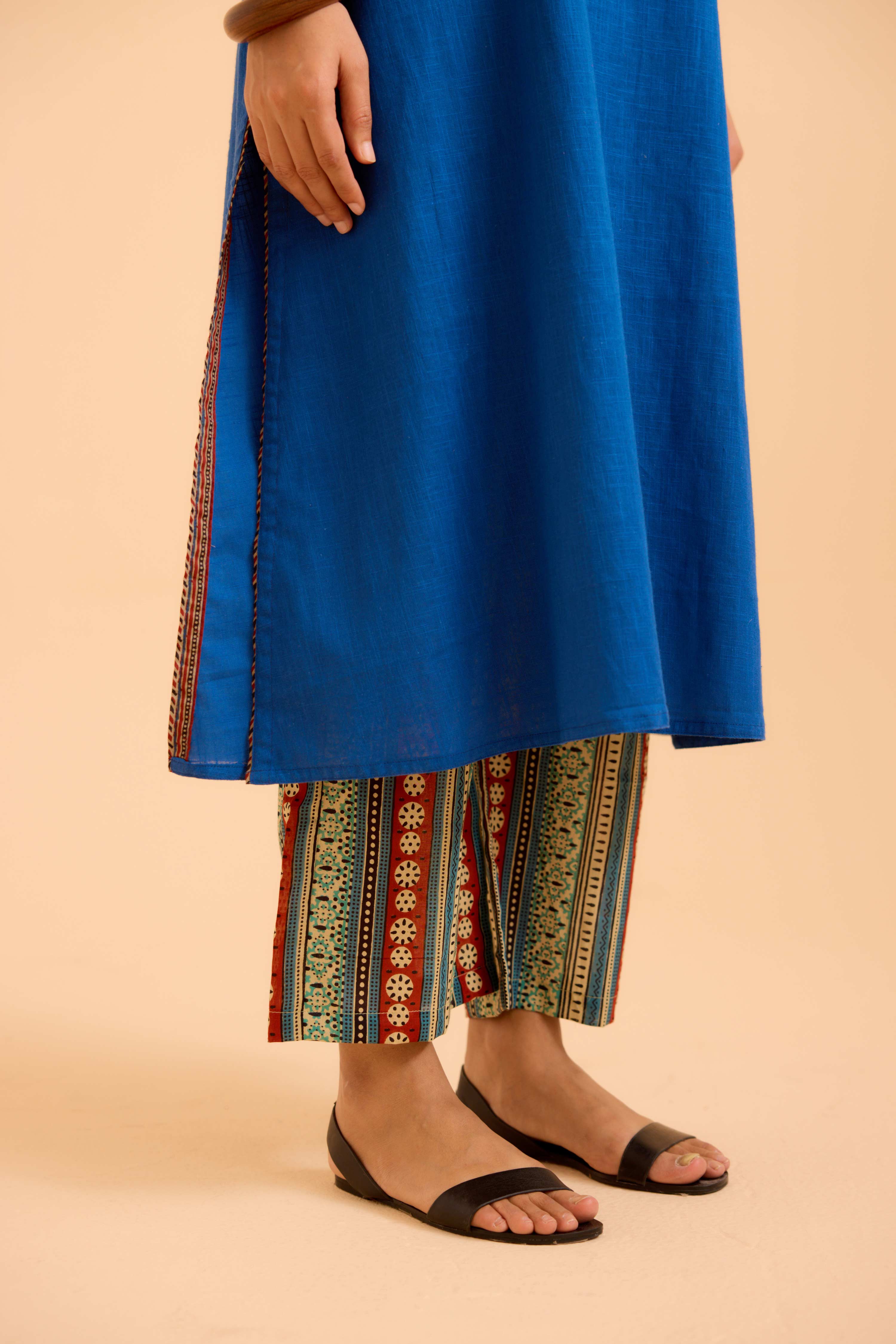 Kaia Cotton Slub Co-Ord Set Blue