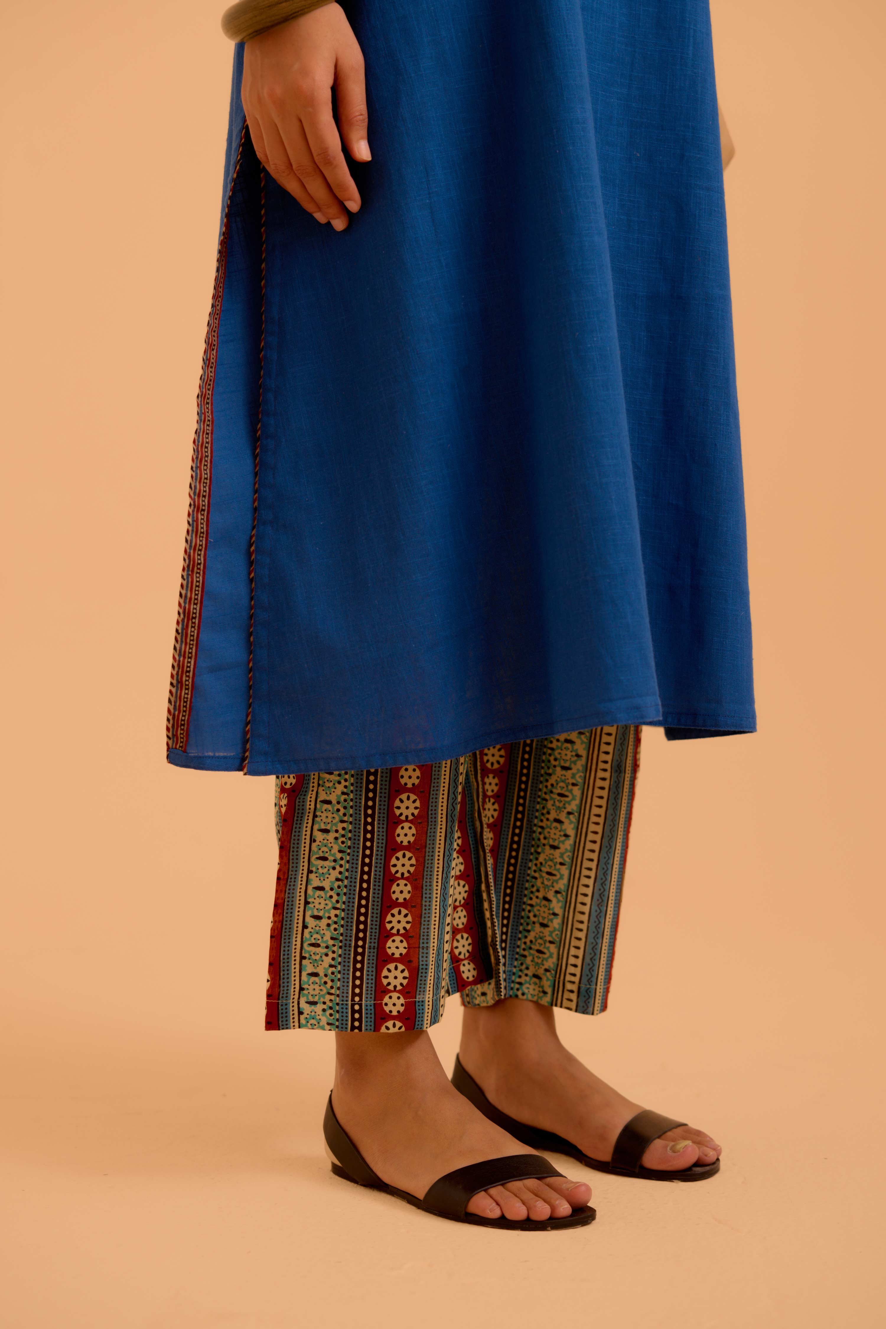Kaia Cotton Slub Co-Ord Set Blue