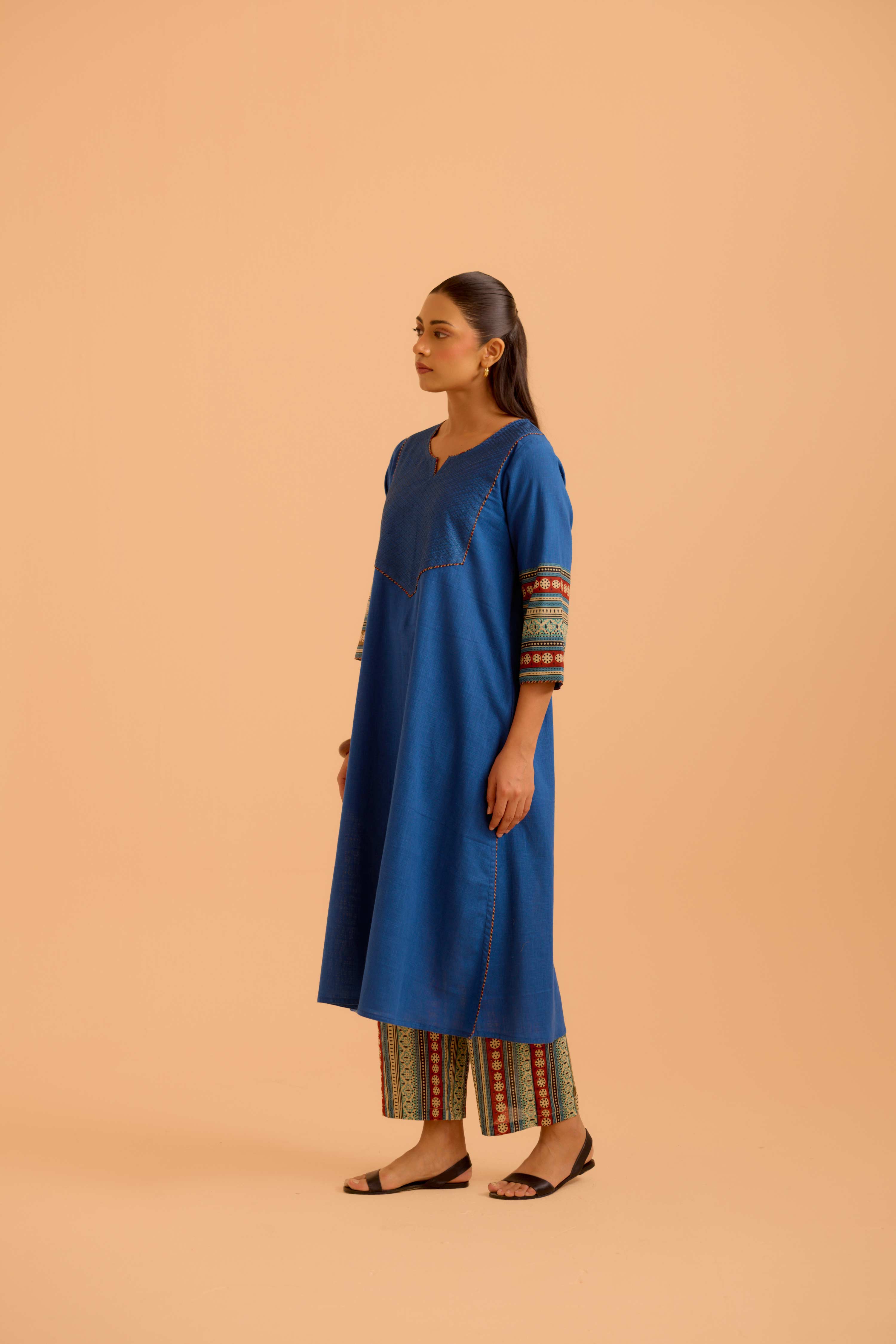 Kaia Cotton Slub Co-Ord Set Blue