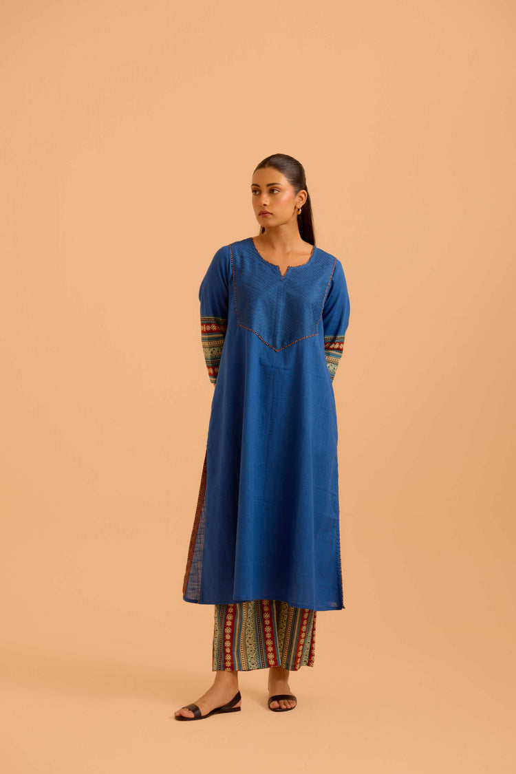Kaia Cotton Slub Co-Ord Set Blue