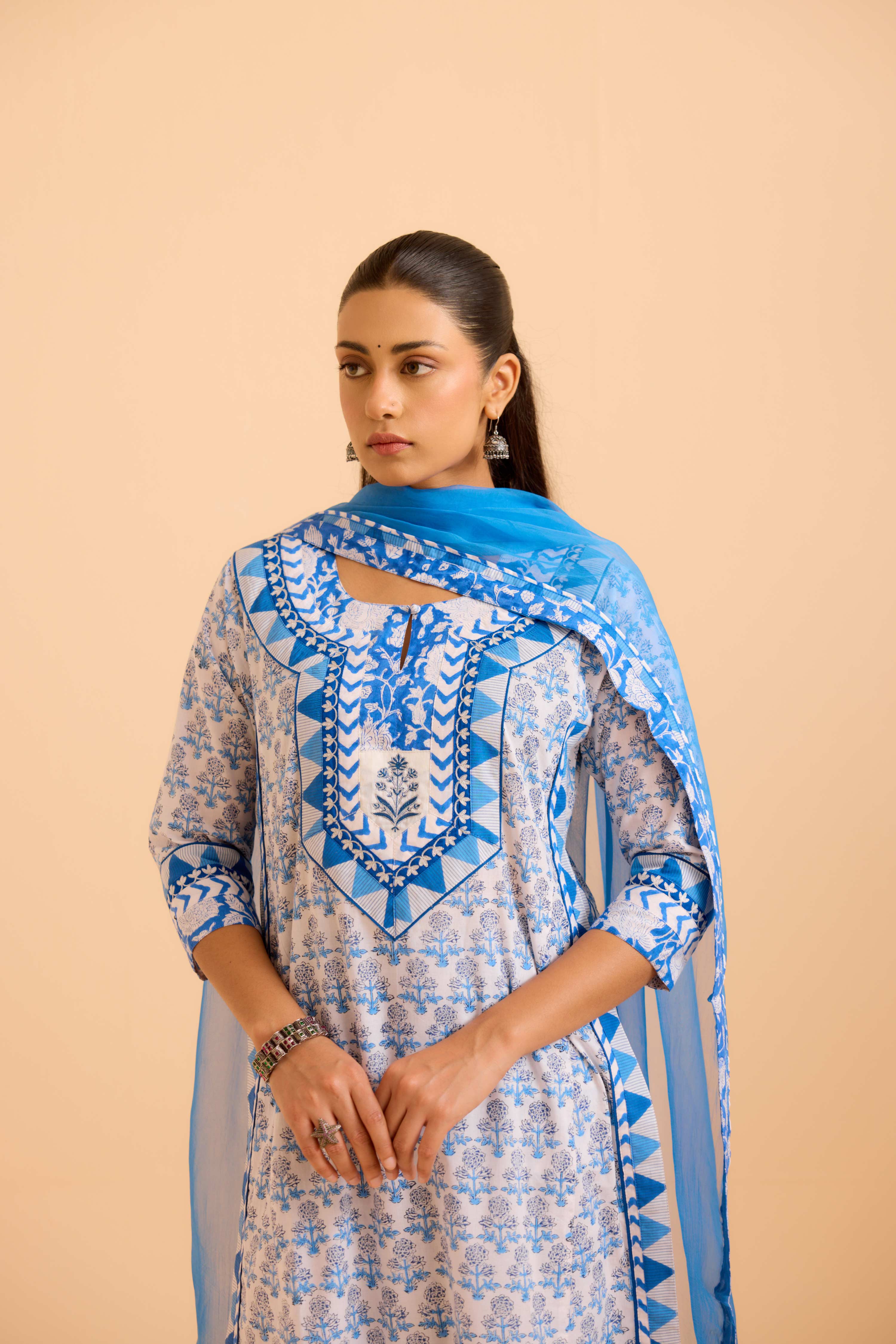 Medh Dupatta Blue