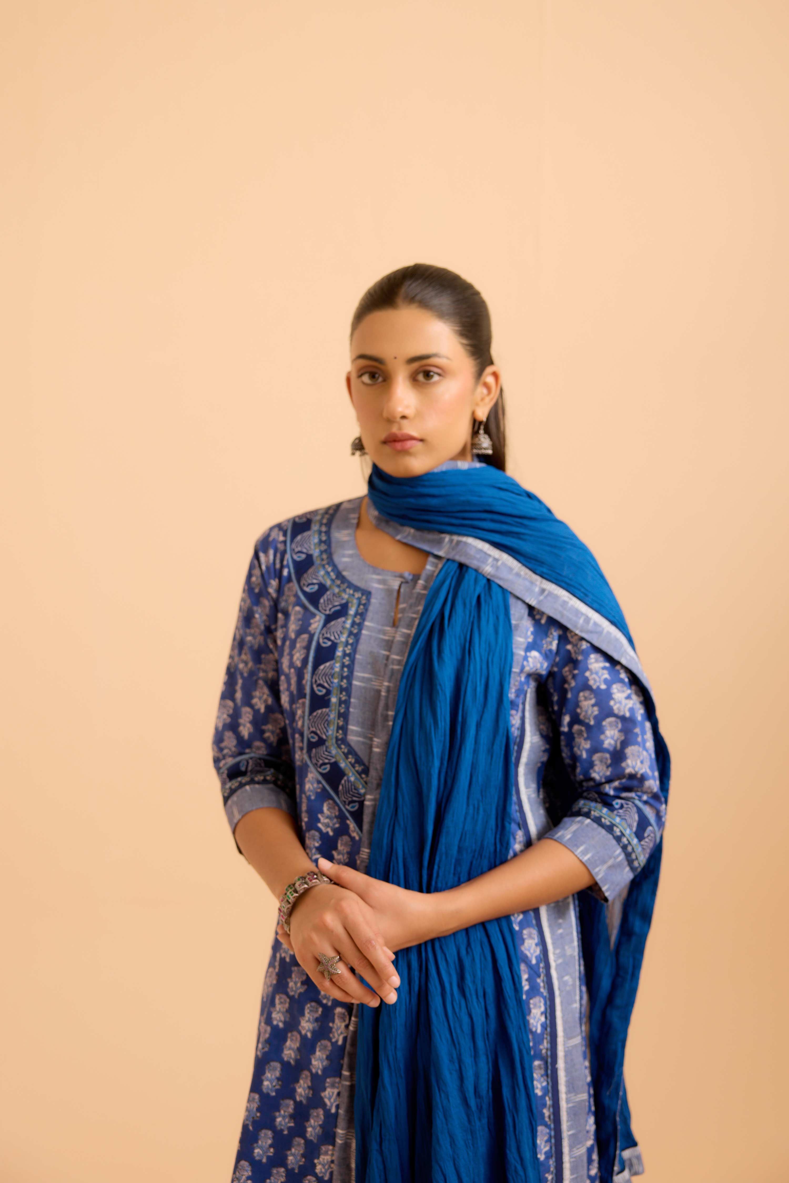 Rozana Dupatta Blue