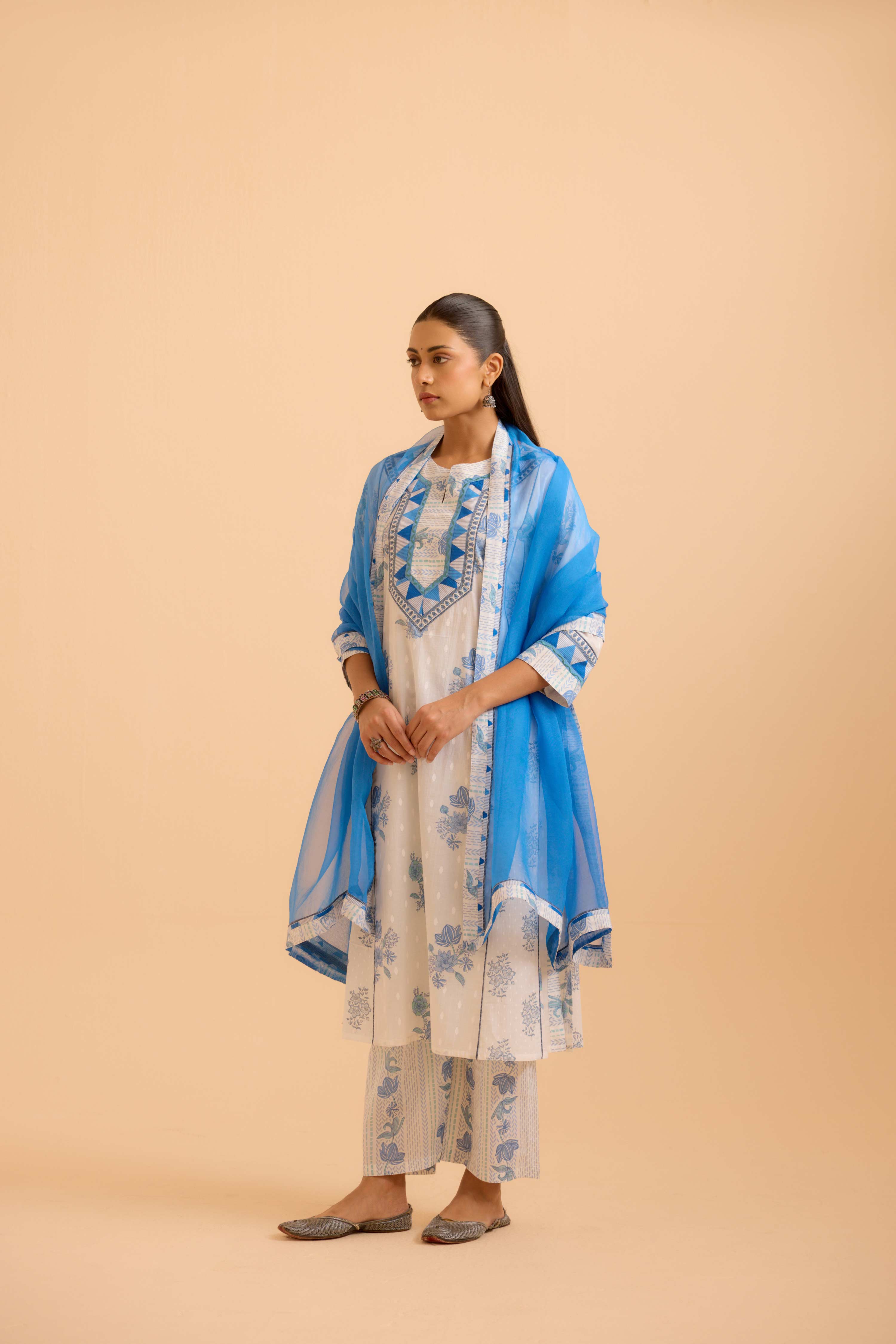 Medh Dupatta Blue