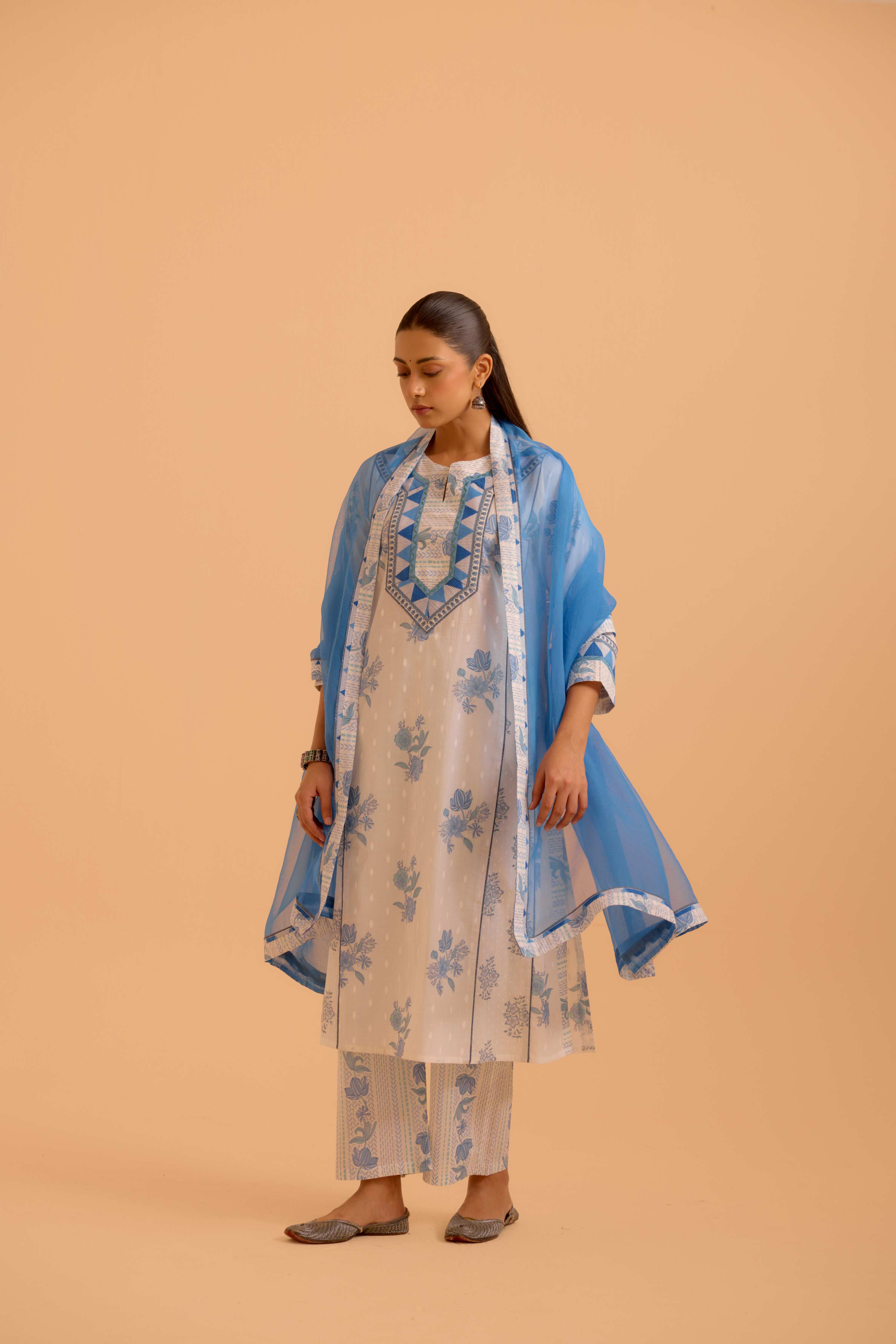 Medh Dupatta Blue