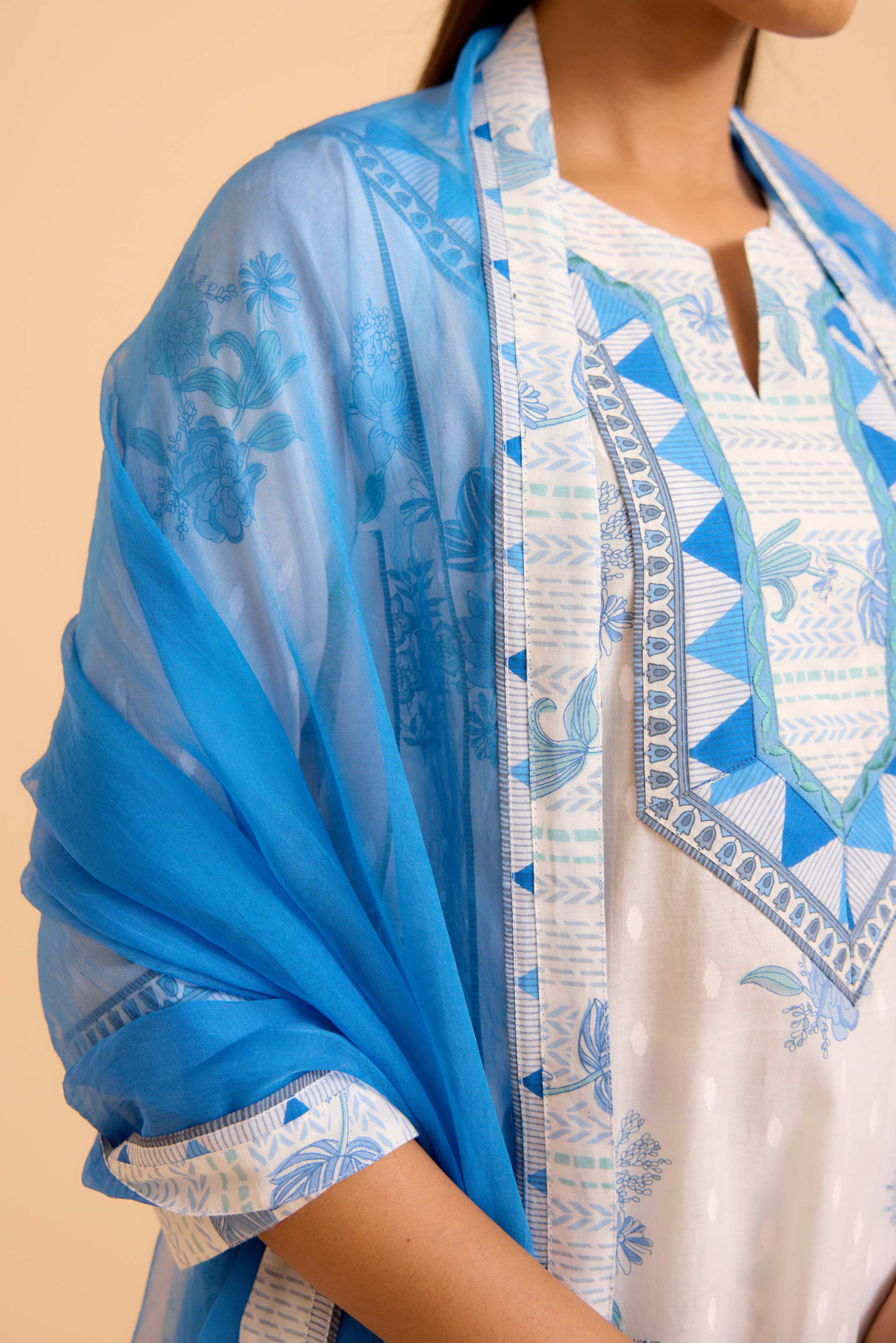 Medh Dupatta Blue