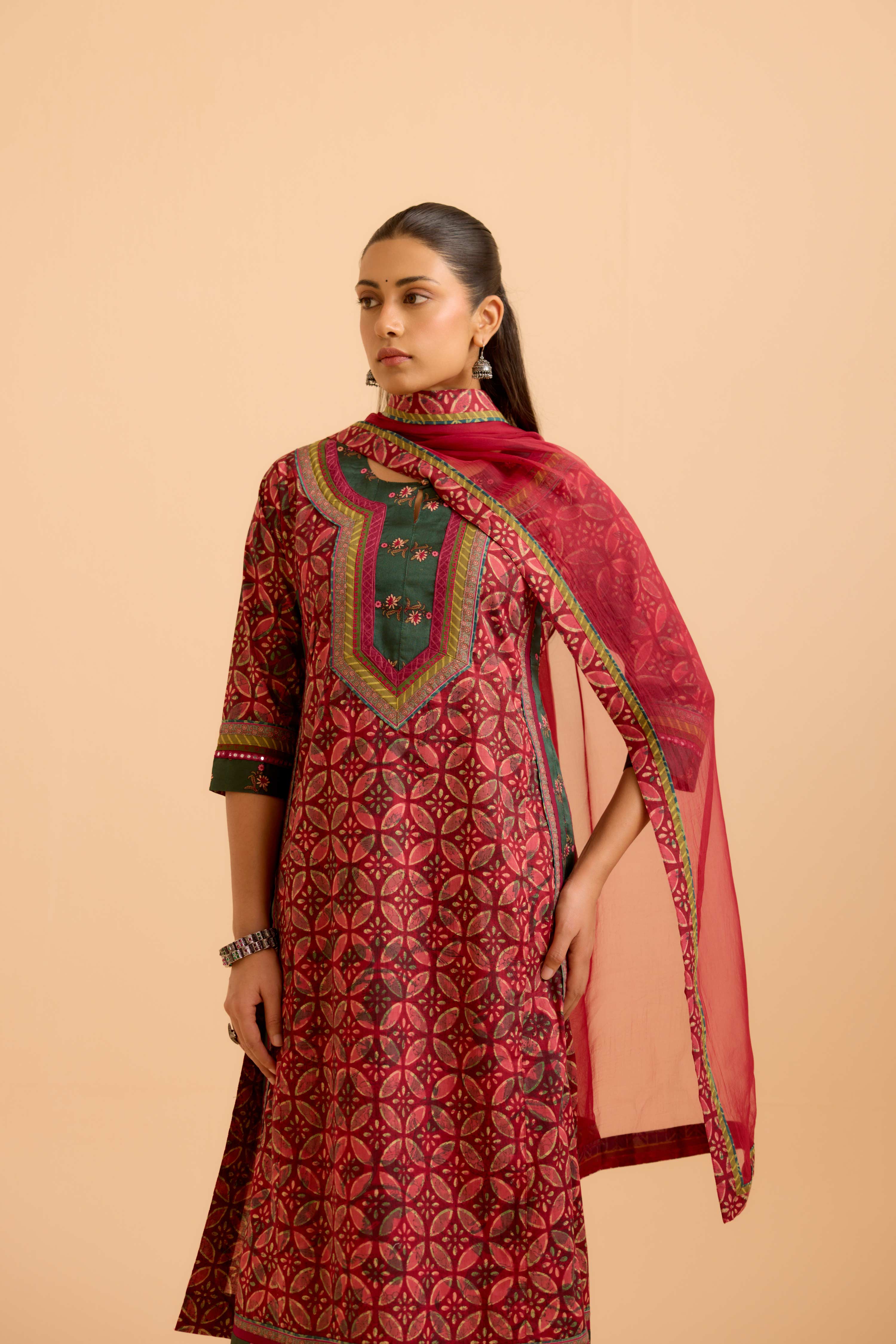 Medh Dupatta Mauve